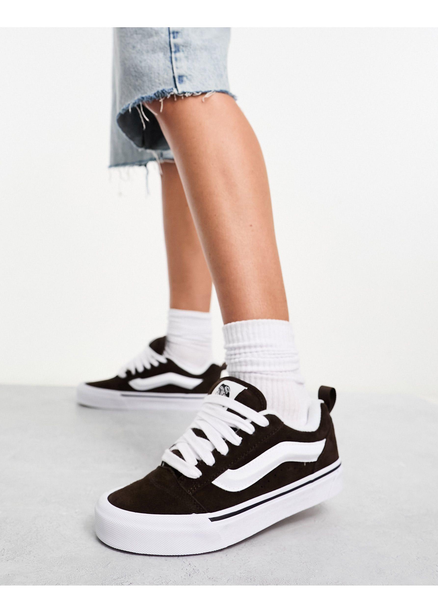 Vans Knu Skool Chunky Trainers in White | Lyst UK