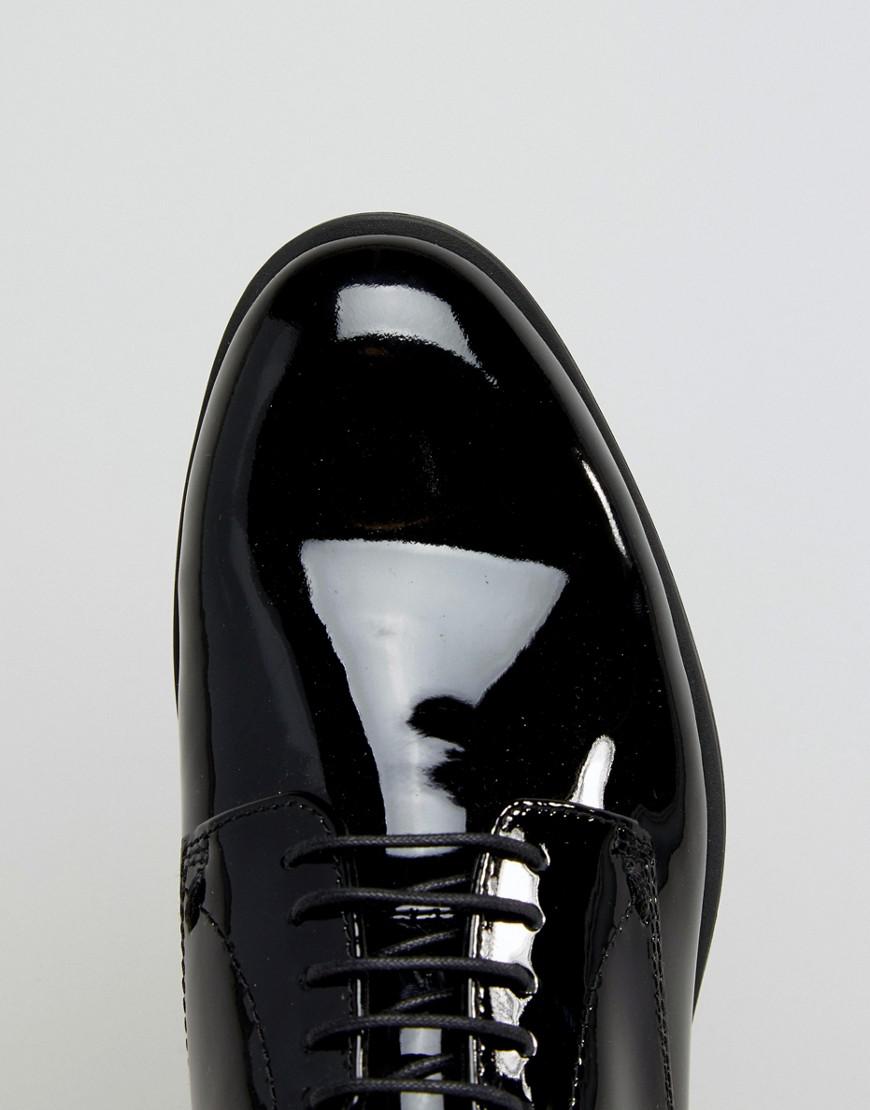 Vagabond Tay Black Patent Leather Lace Up Shoes - Lyst