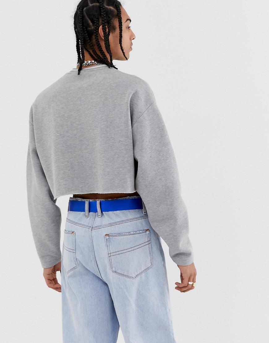 asos grey sweatshirt