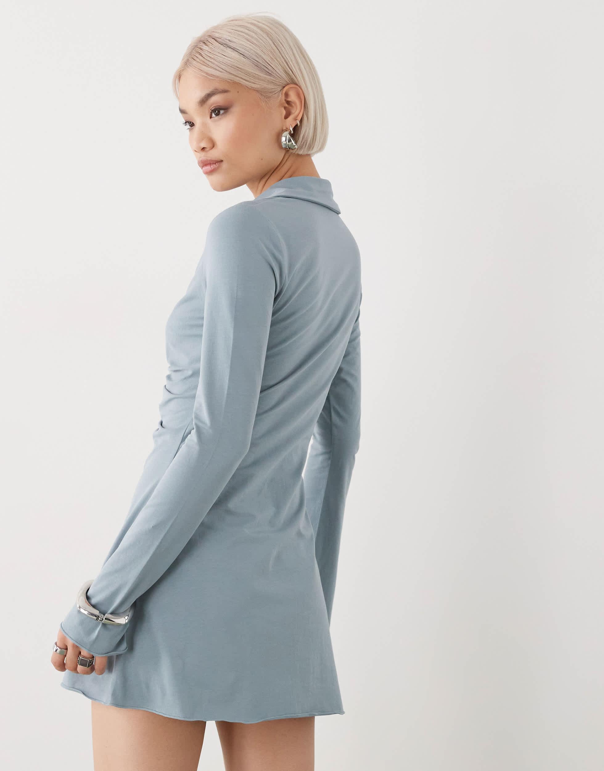 how to style a black long sleeve dress BLACK LONG SLEEVE Midi Dress main image 1
