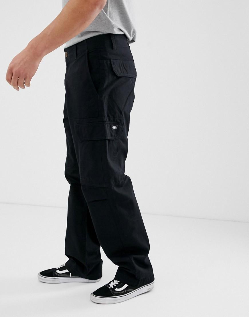 Dickies Loose Fit Cargo Trouser In Black for Men | Australia