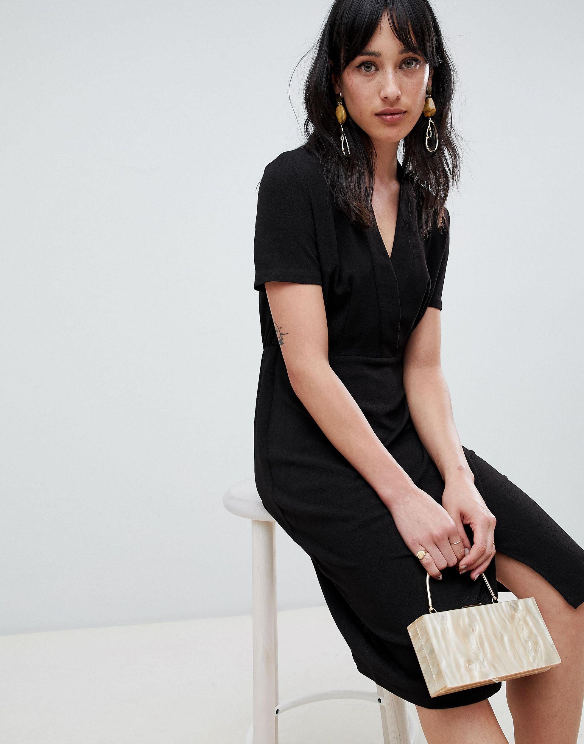 tailored wrap dress