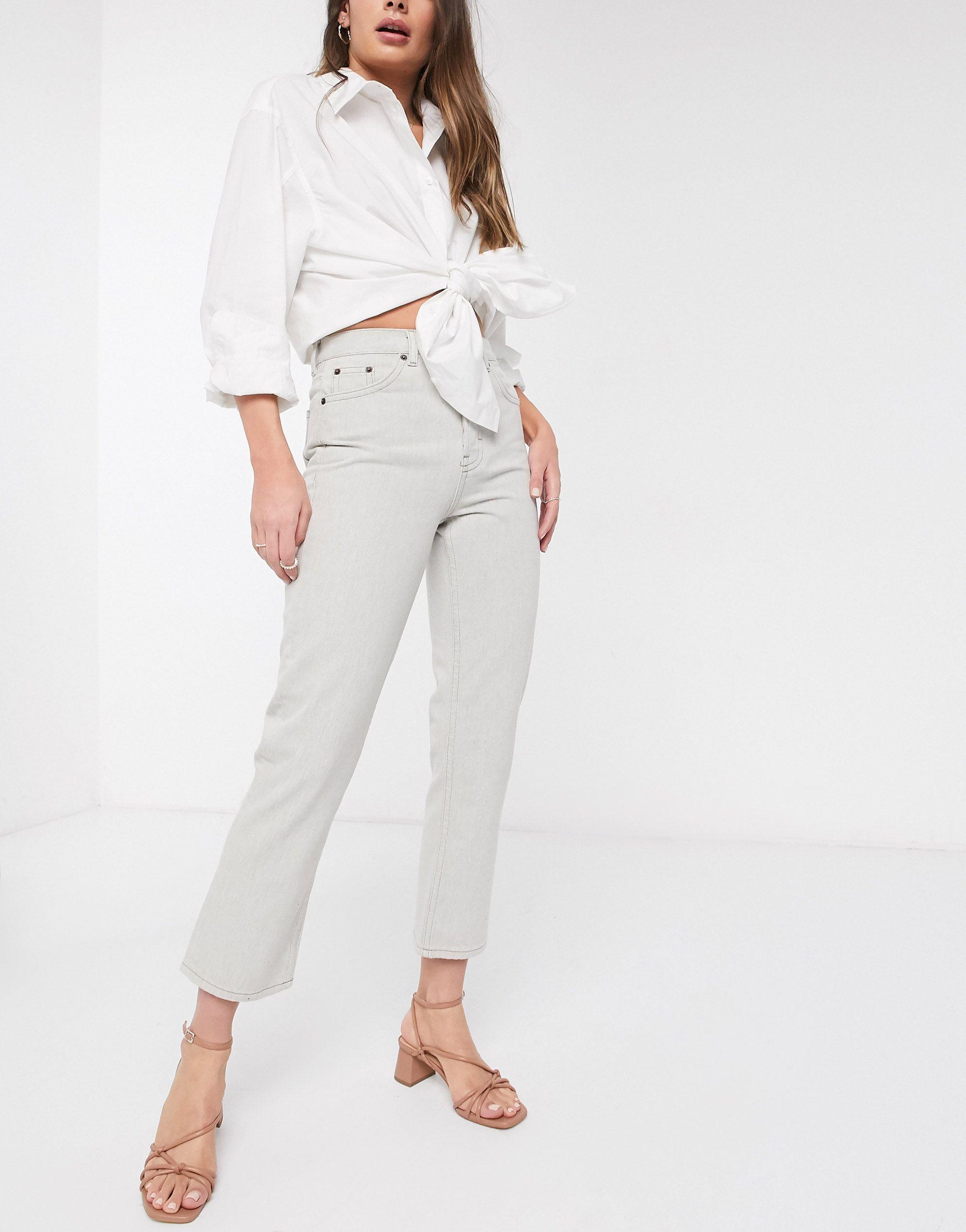 TOPSHOP Editor Straight Leg Jeans in 