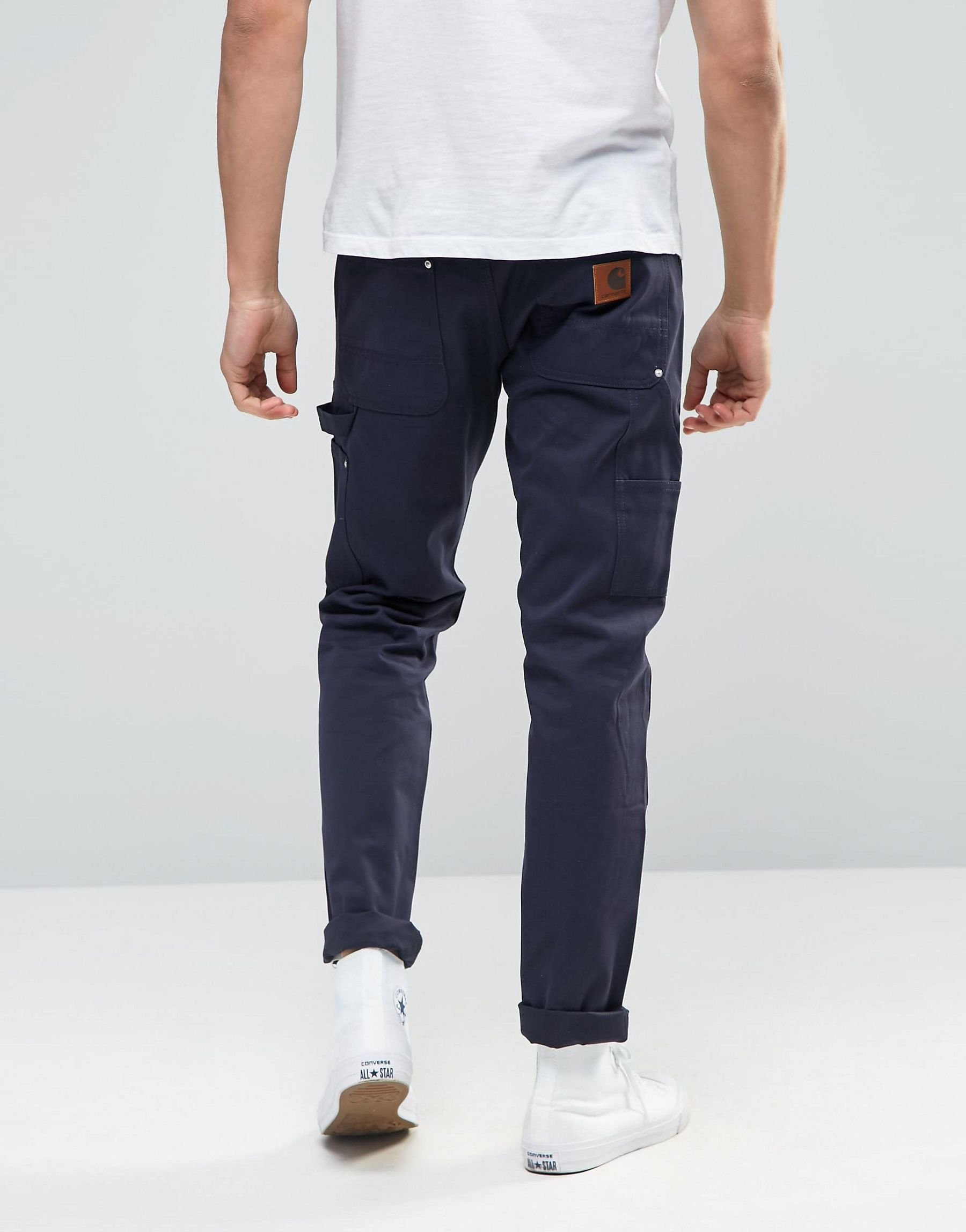 Carhartt WIP Cotton Lincoln Double Knee Pant in Navy (Blue) for 
