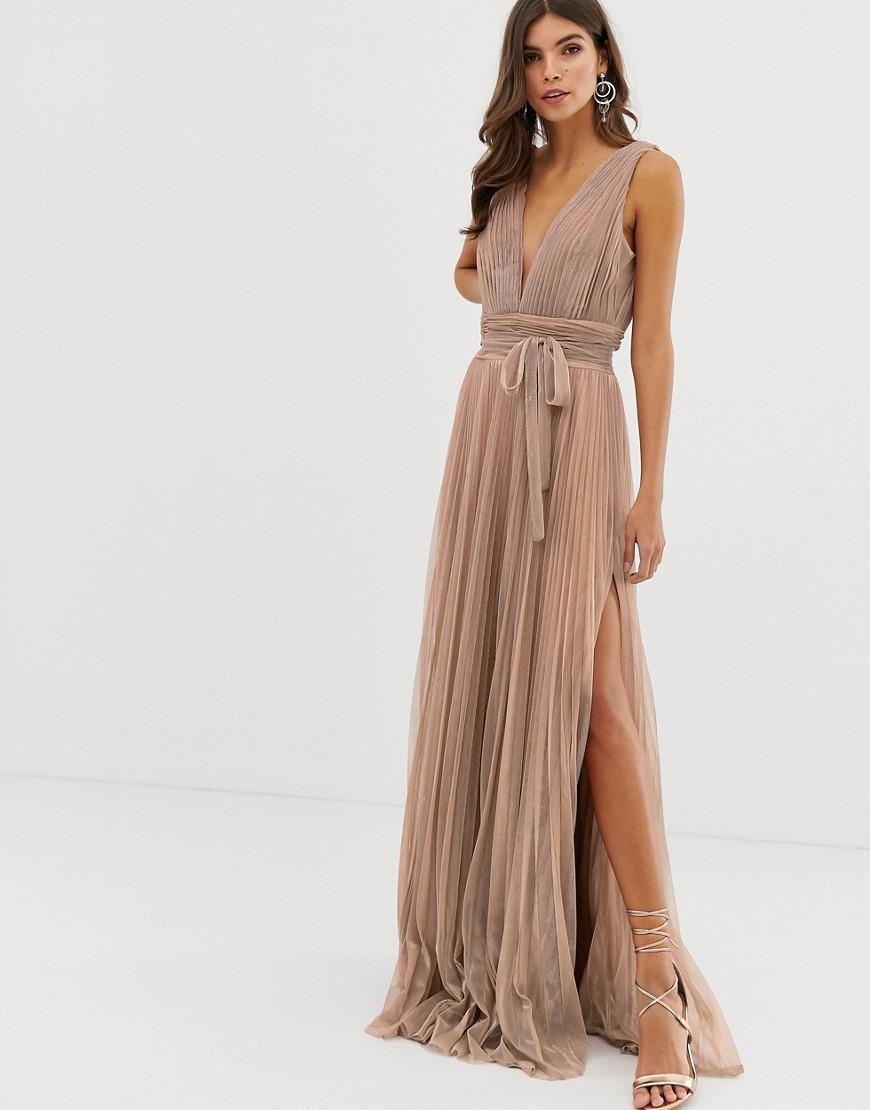 forever unique gold dress