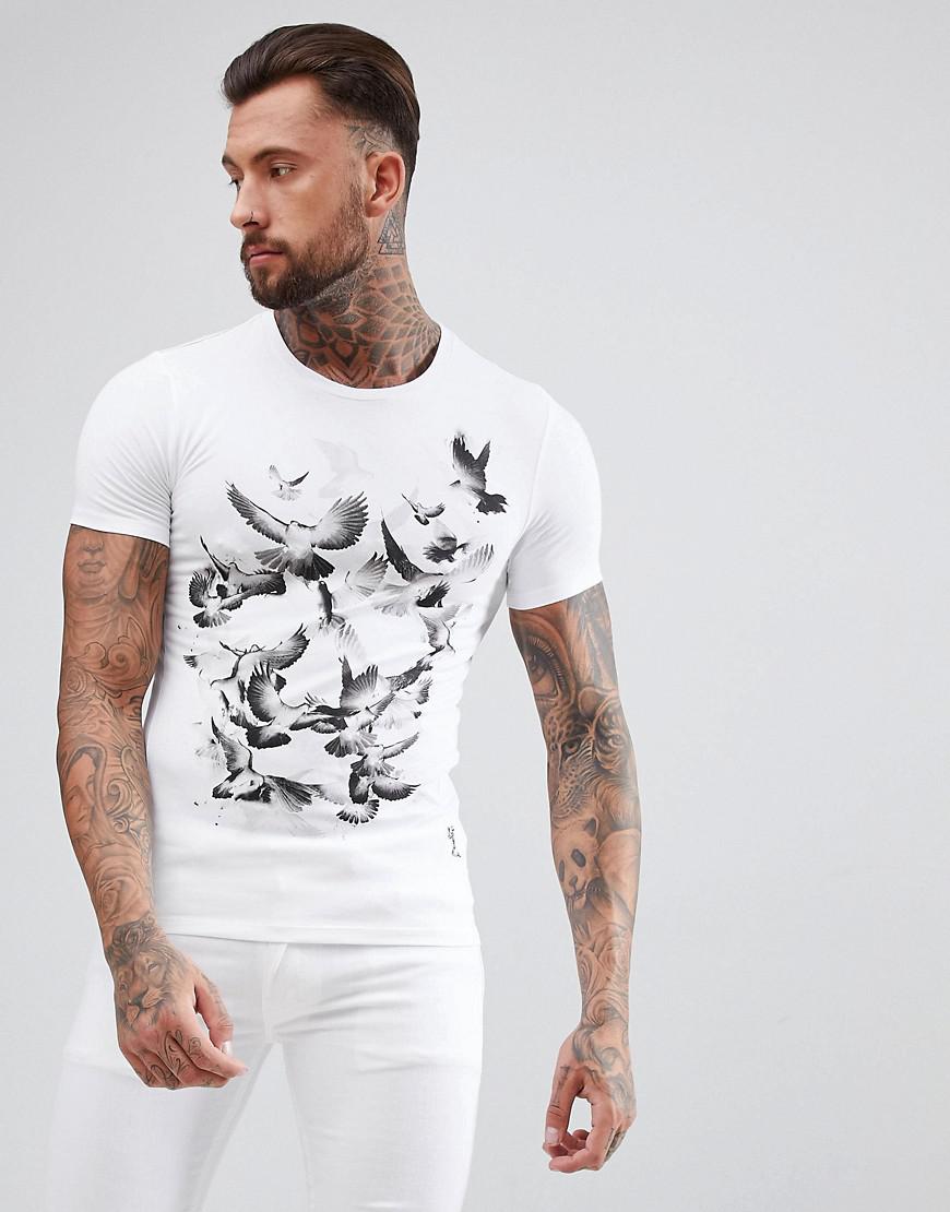 Religion Muscle Fit T-shirt With Bird 