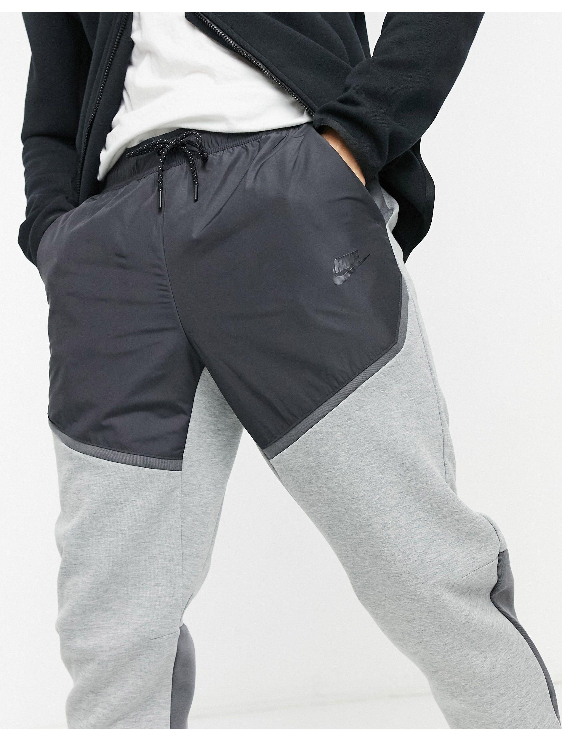 Nike Tech Fleece Colourblock joggers in Grey (Grey) for Men | Lyst UK