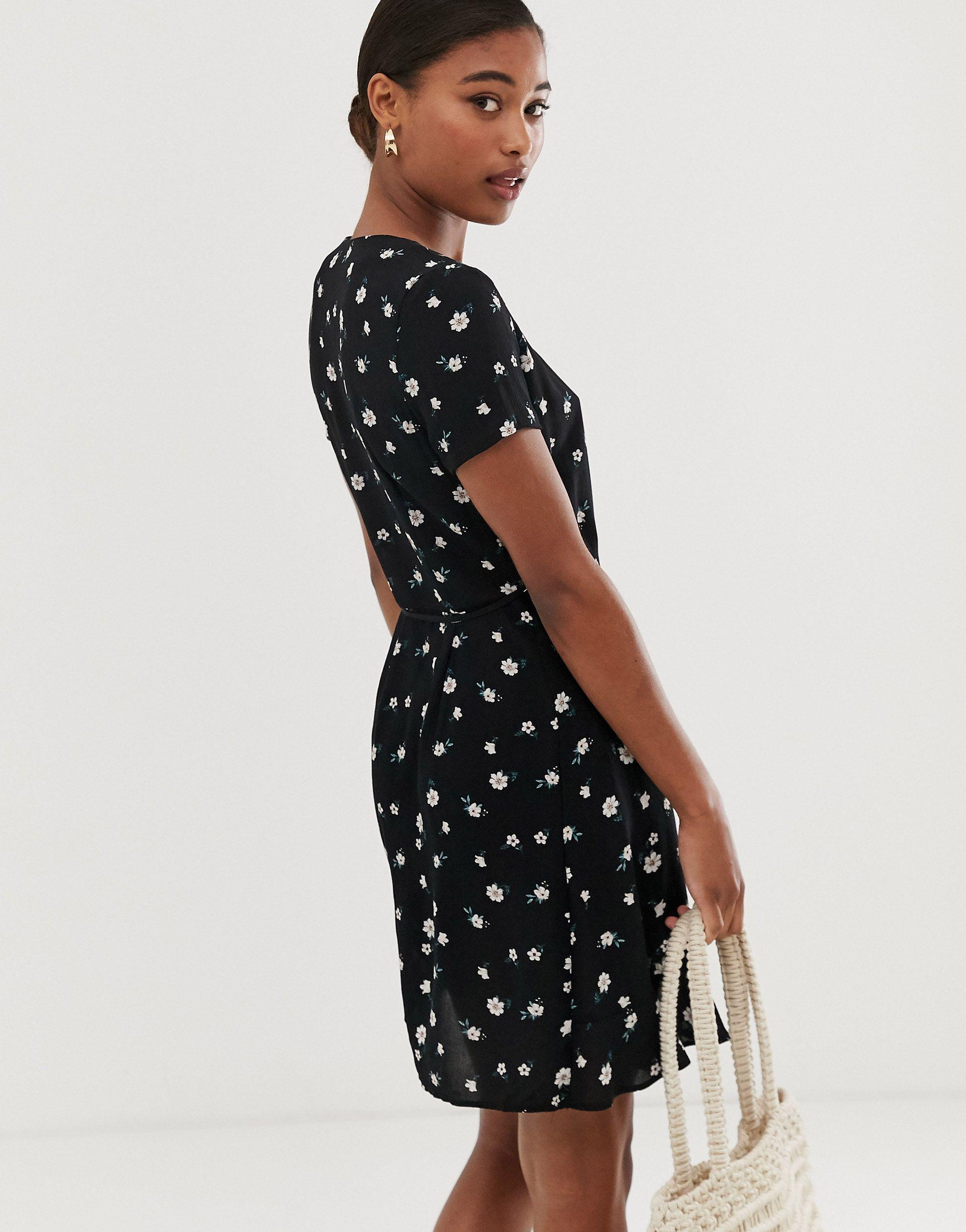 stradivarius wrap dress