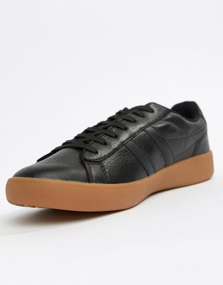 gola aztec leather trainer