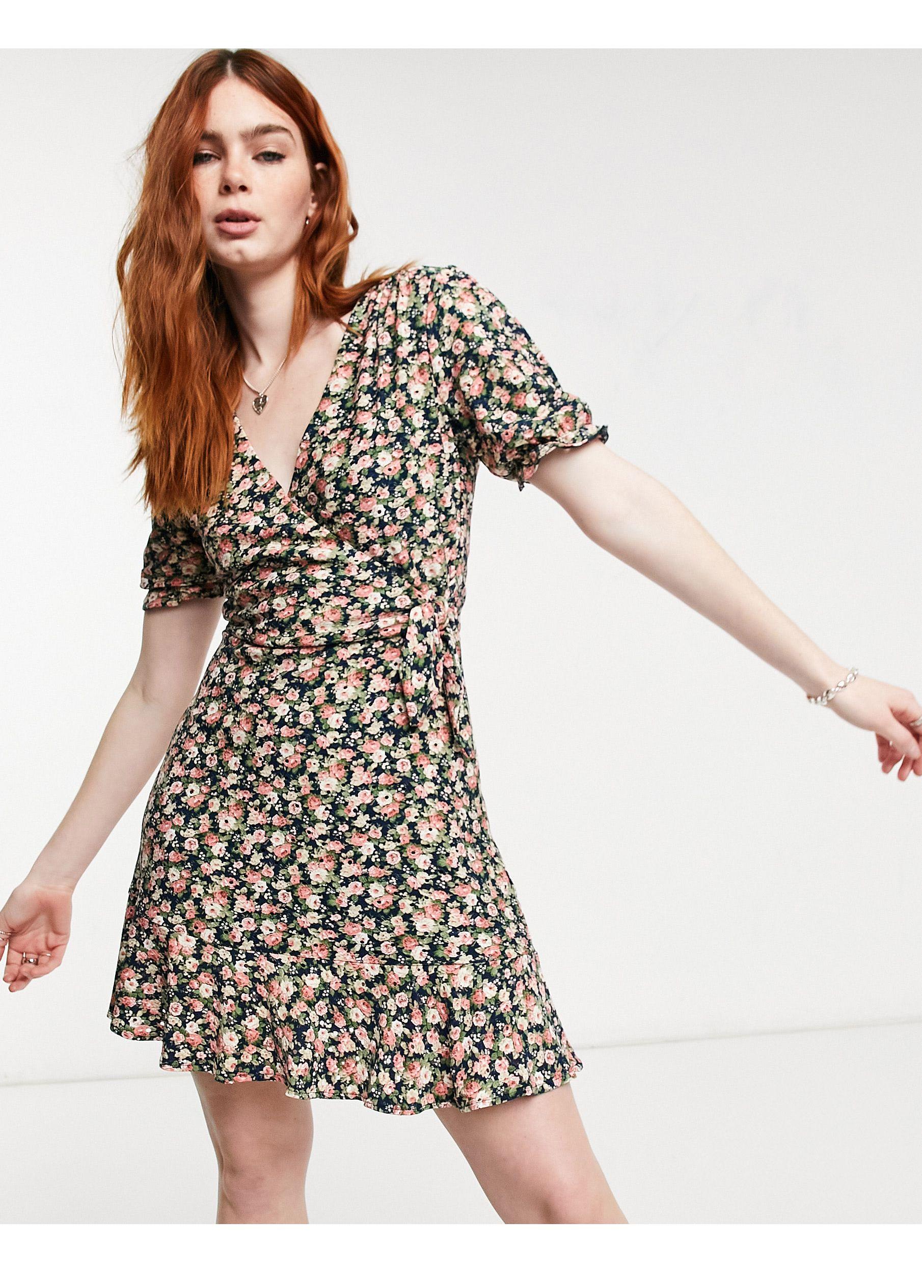 Oasis Ditsy Broderie Dress | Lyst