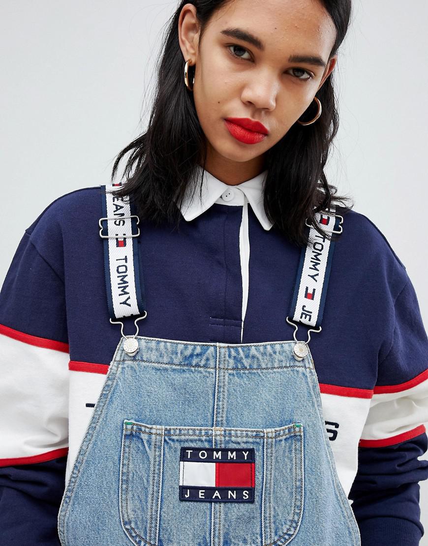 tommy hilfiger denim overall dress