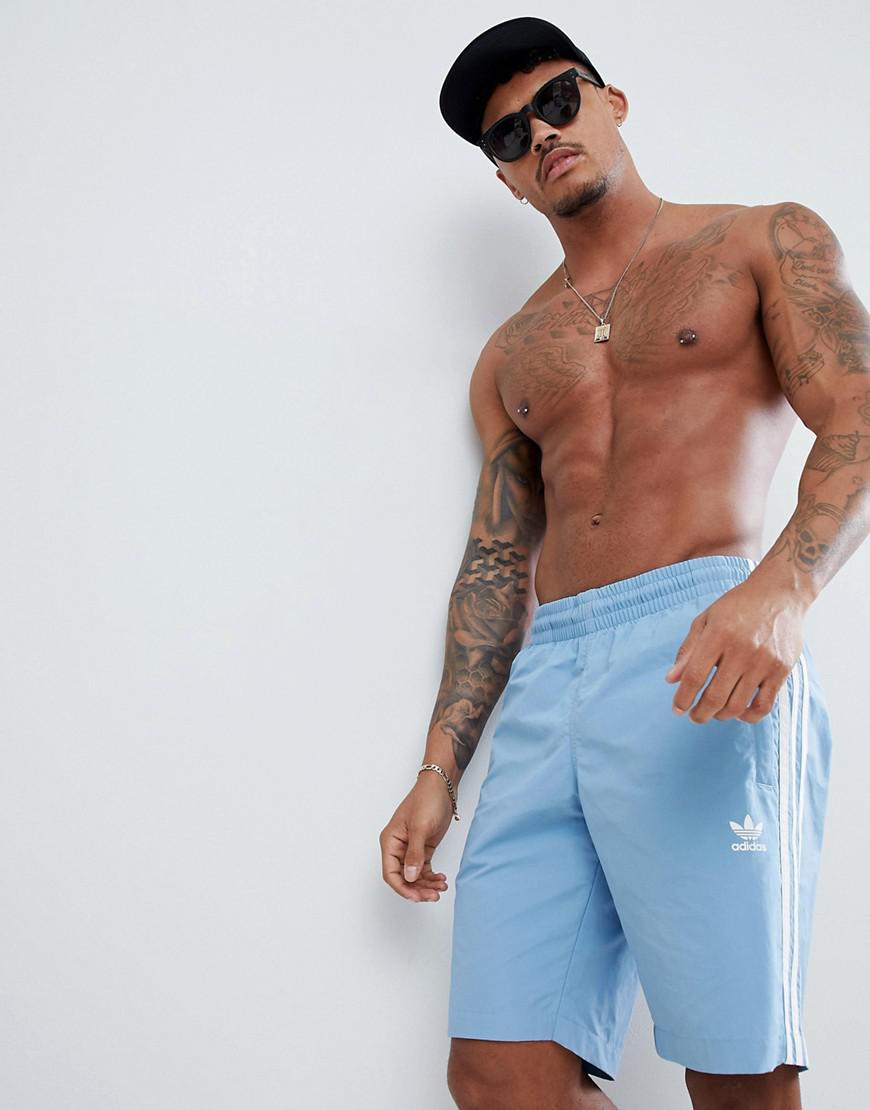 adidas Adicolor Essentials Trefoil Swim Shorts - Blue | adidas UK