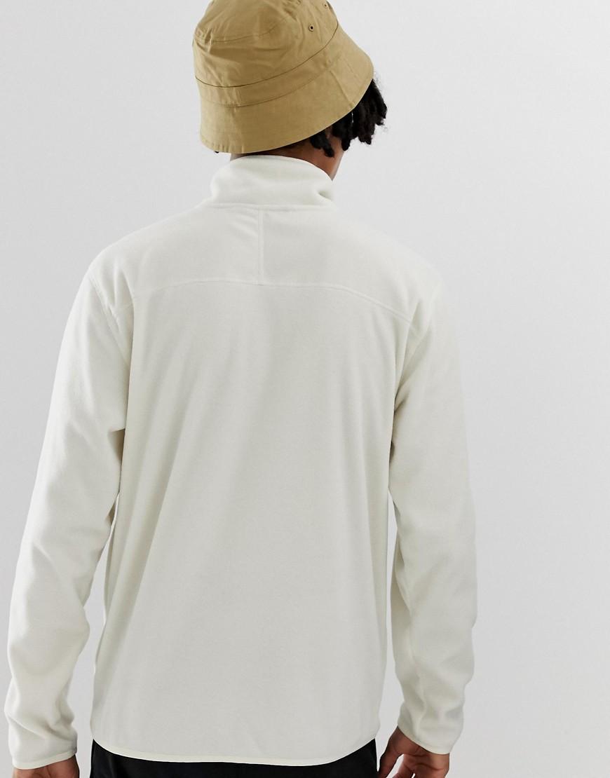 Lyst - The North Face 100 Glacier 1/4 Zip Fleece In White Exclusive At ...