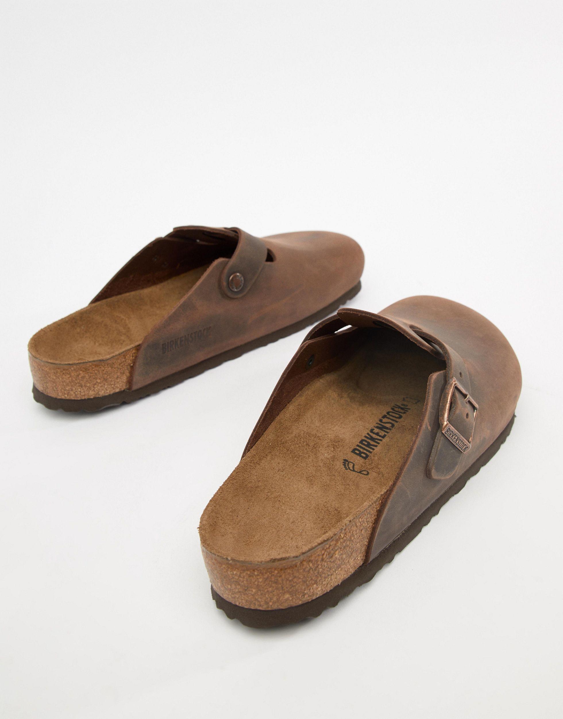 Birkenstock Boston Mules in Brown for Men Lyst