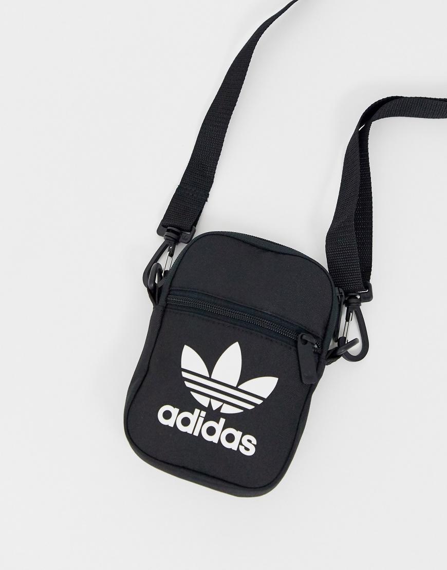 Bolso Bandolera Adidas Hombre Adidas Pu Earbud Bag Canguro Negro