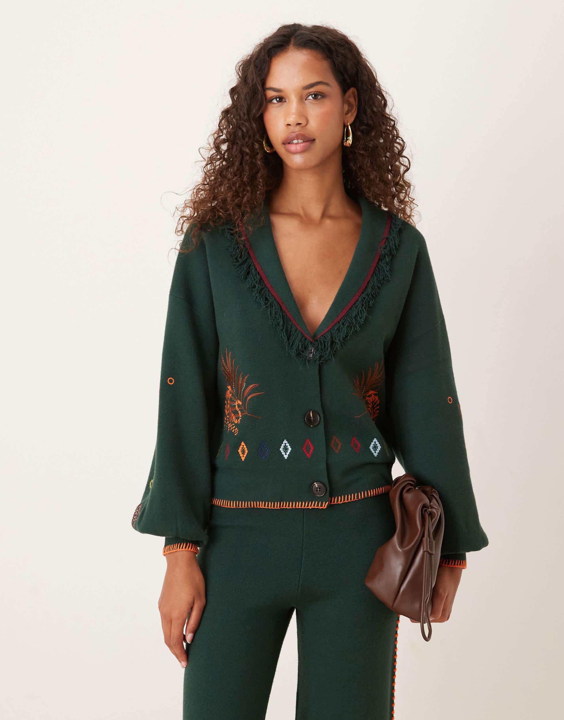 green emerald velvet dress Navy Sundazed Cardigan | Never Fully Dressed | Knitwear & Sweaters