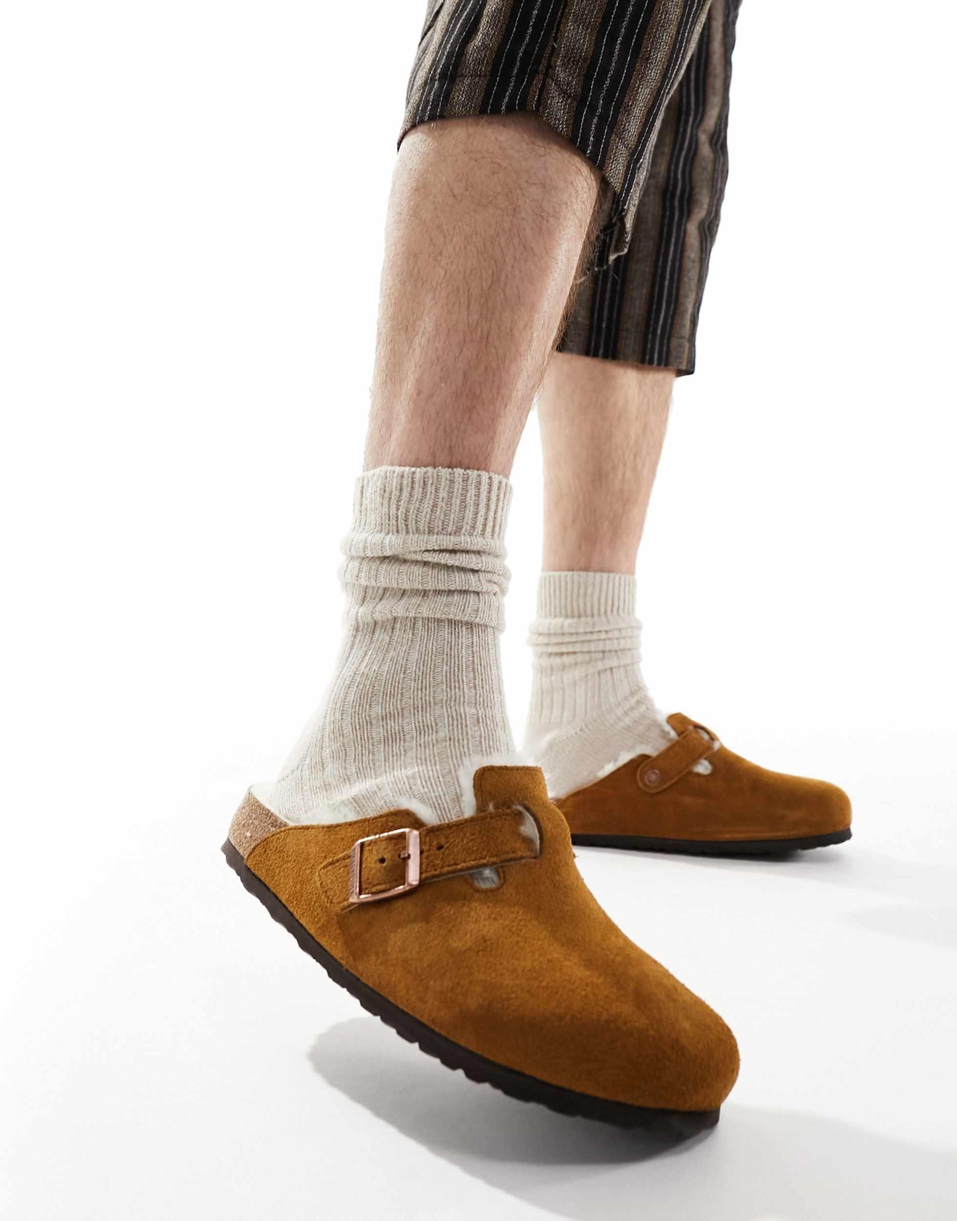 Birkenstock met bont best sale
