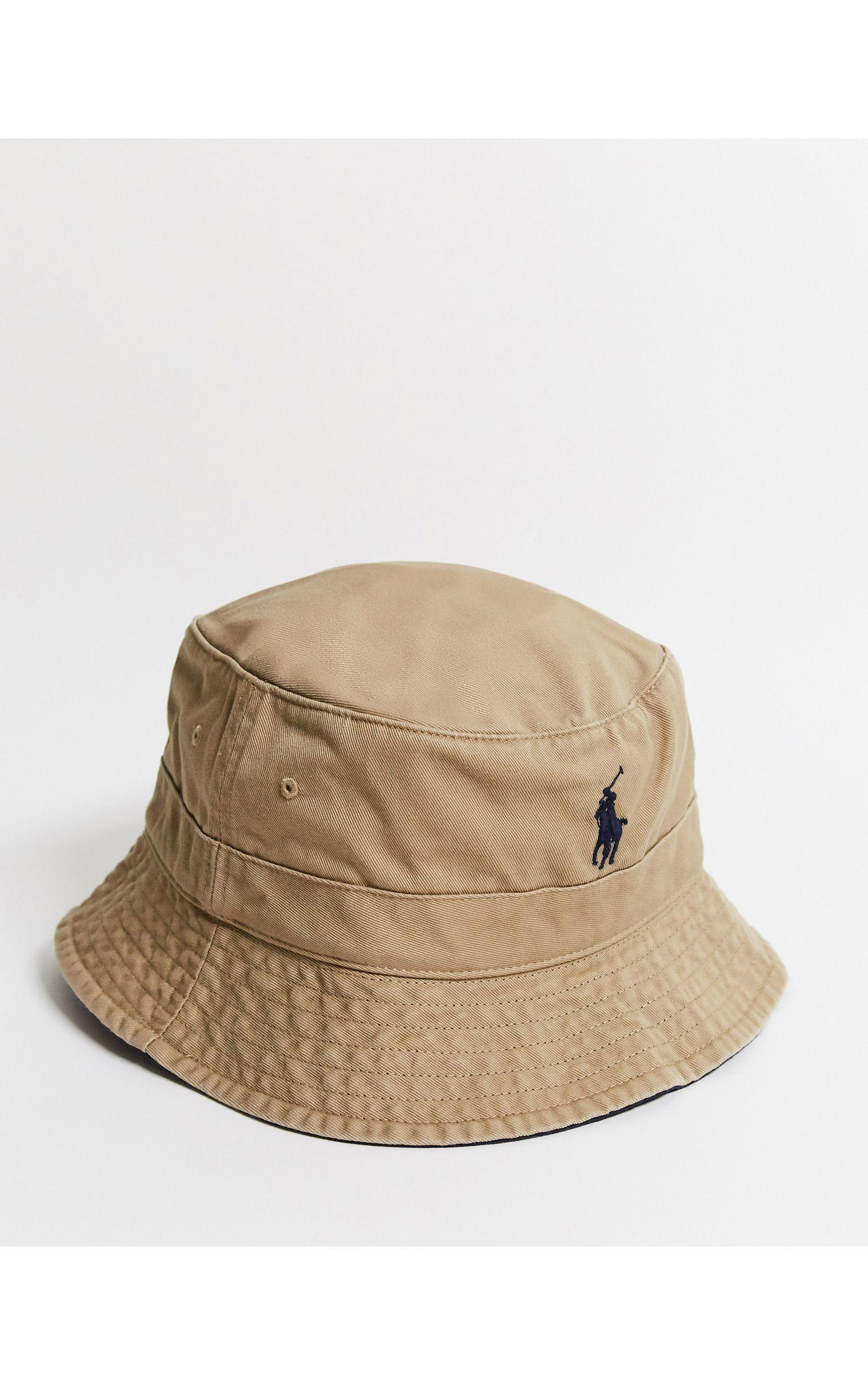 Cappello da pescatore color cuoio con logo da Uomo di Polo Ralph Lauren in  Neutro | Lyst