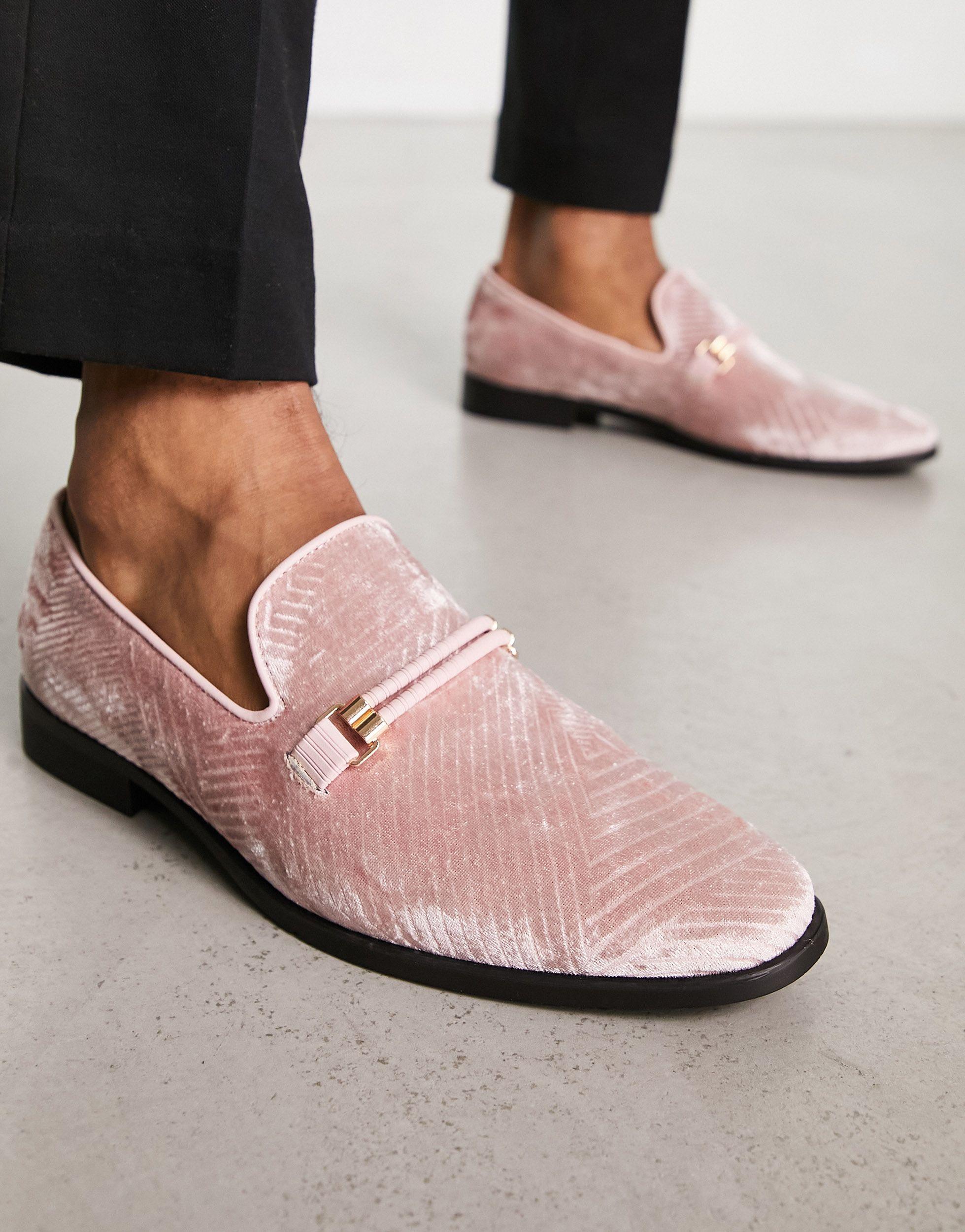 London Rebel Bar Loafers in Pink for Men | Lyst