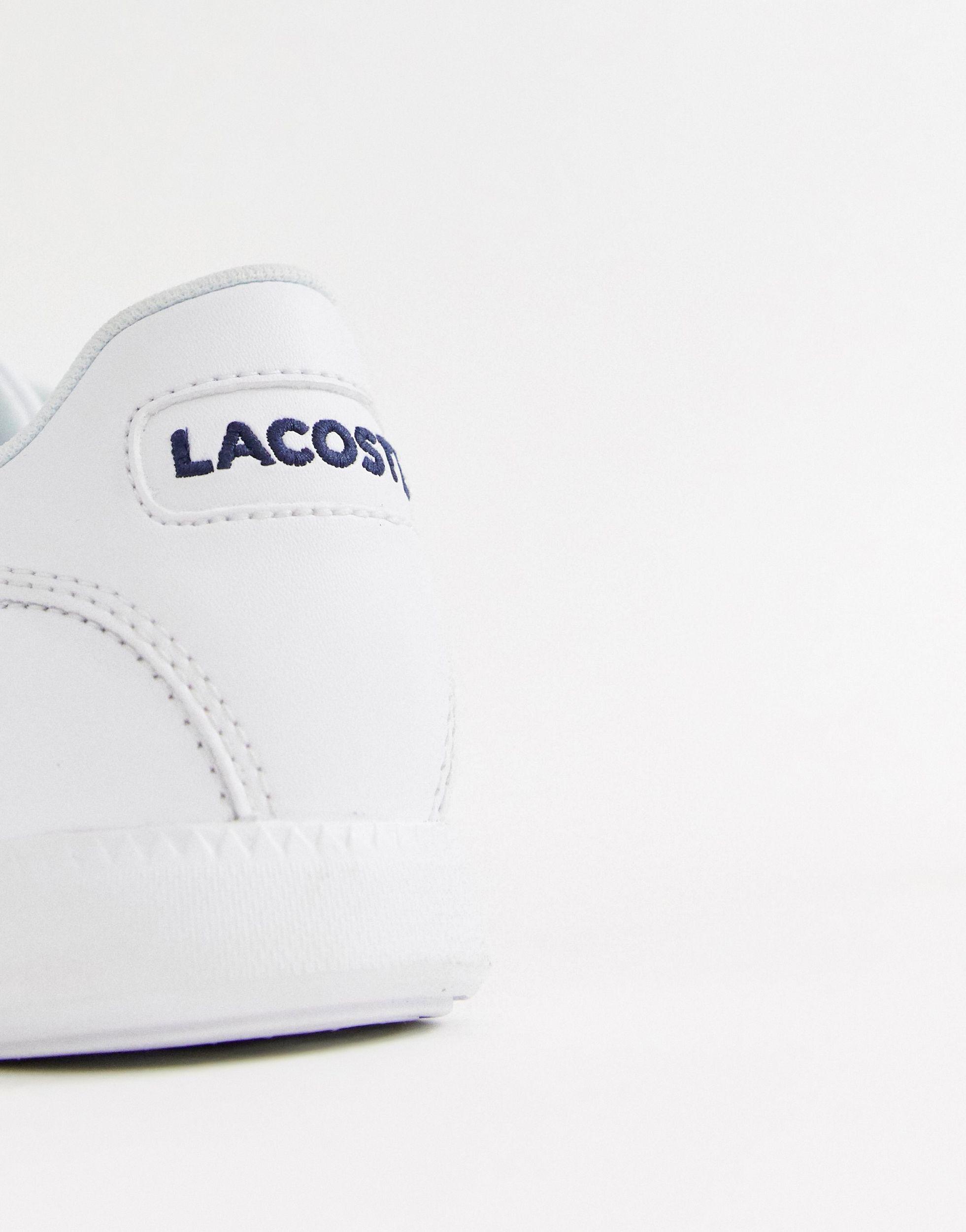 Lacoste Straightset Bl1 Spw Trainers in White - Save 44% | Lyst