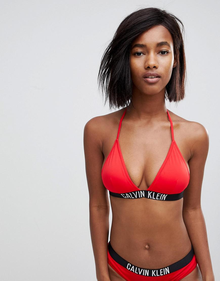 Calvin Klein Bikini Top Red Cheap Sale, 54% OFF | www.colegiogamarra.com