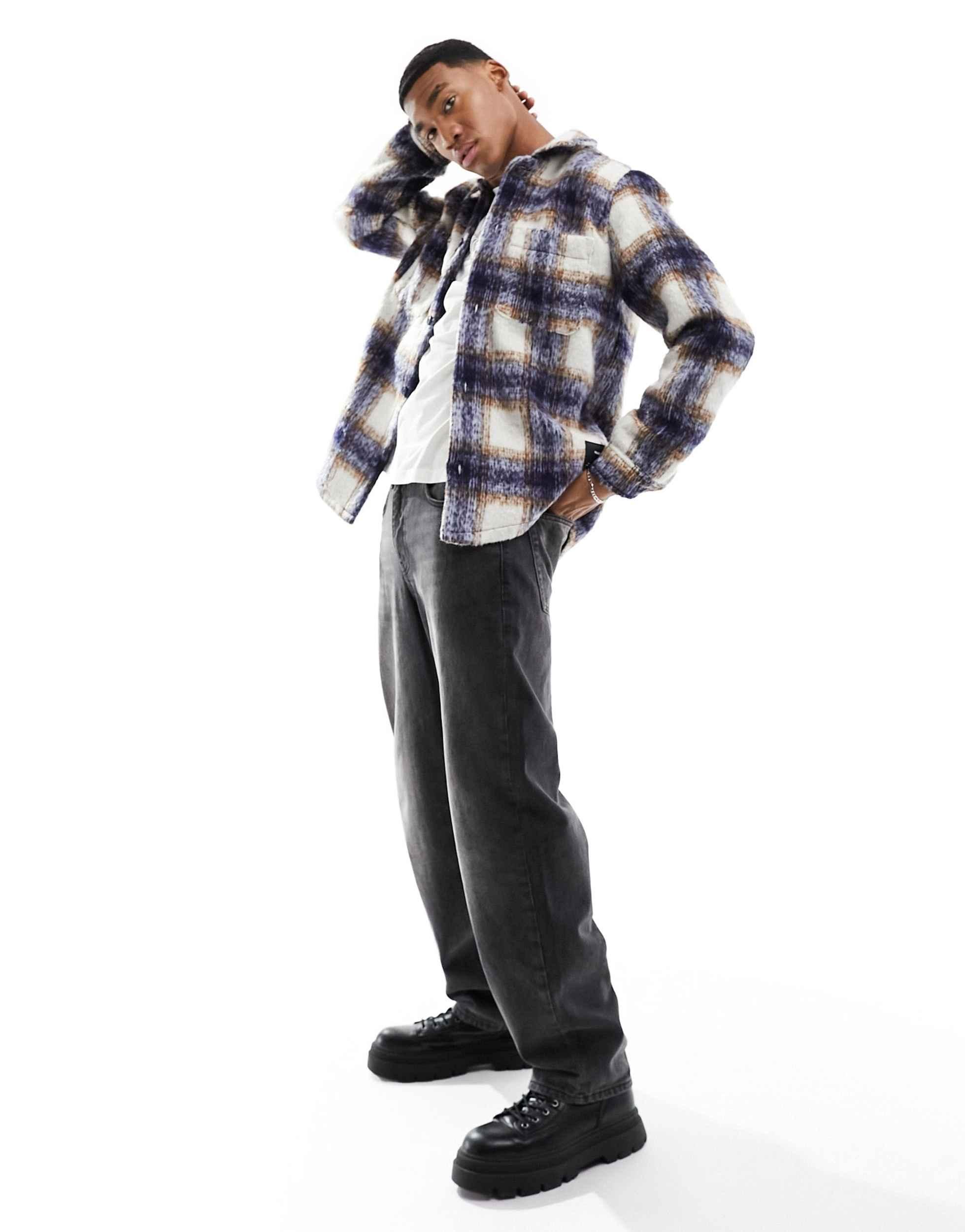 Jacket Karierte Hemdjacke Damen Pull And Bear Pull And Bear