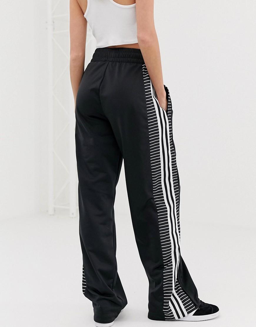 adidas Originals Three Stripe Track Pants in Black - Lyst