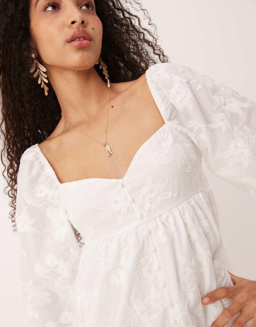 MISUMALLS Women's Boho Button Down Mini Dress With Floral Print & Tie Waist - Lantern Sleeve Swing Dress