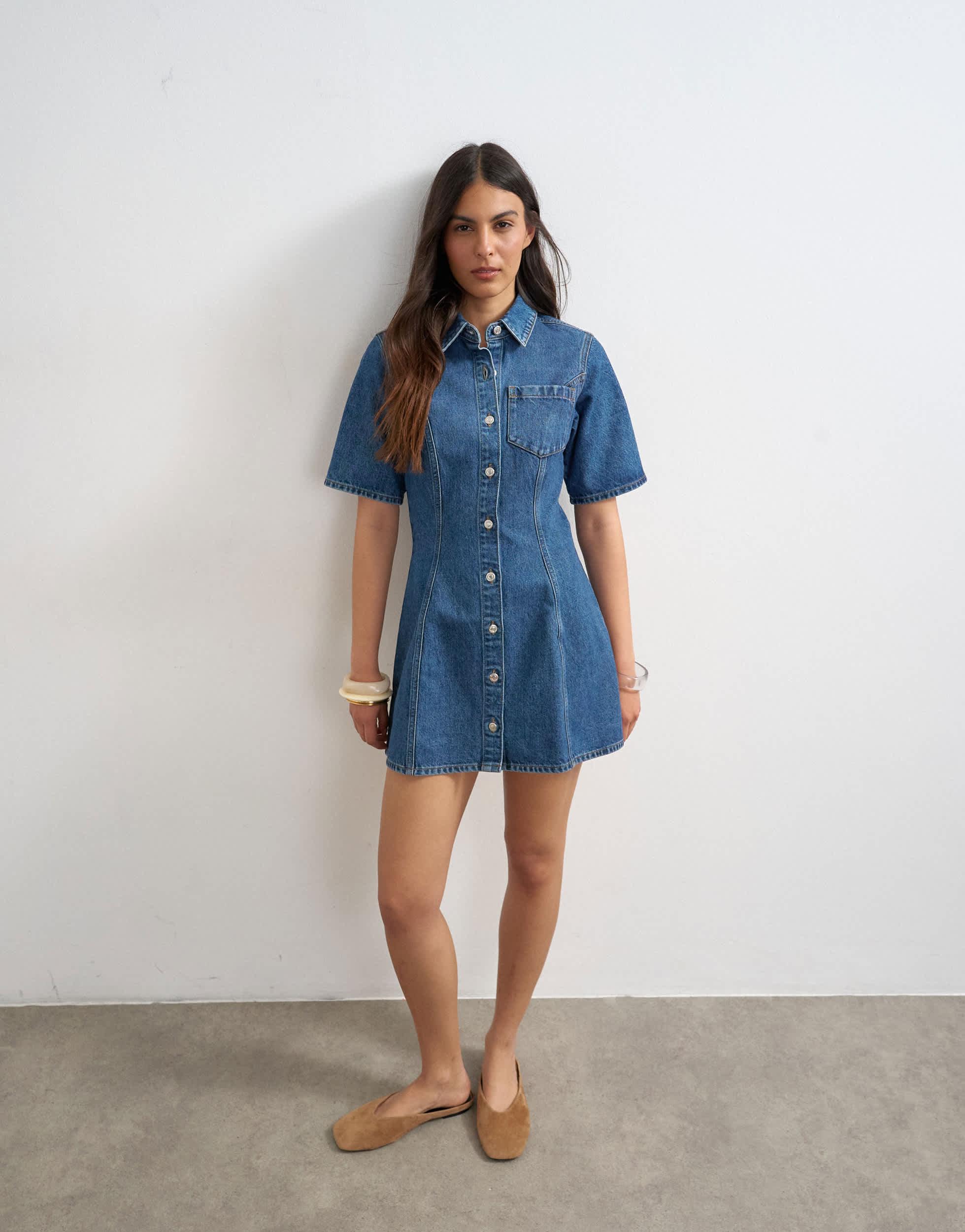 topshop boutique denim dress Women's Topshop Denim Dresses
