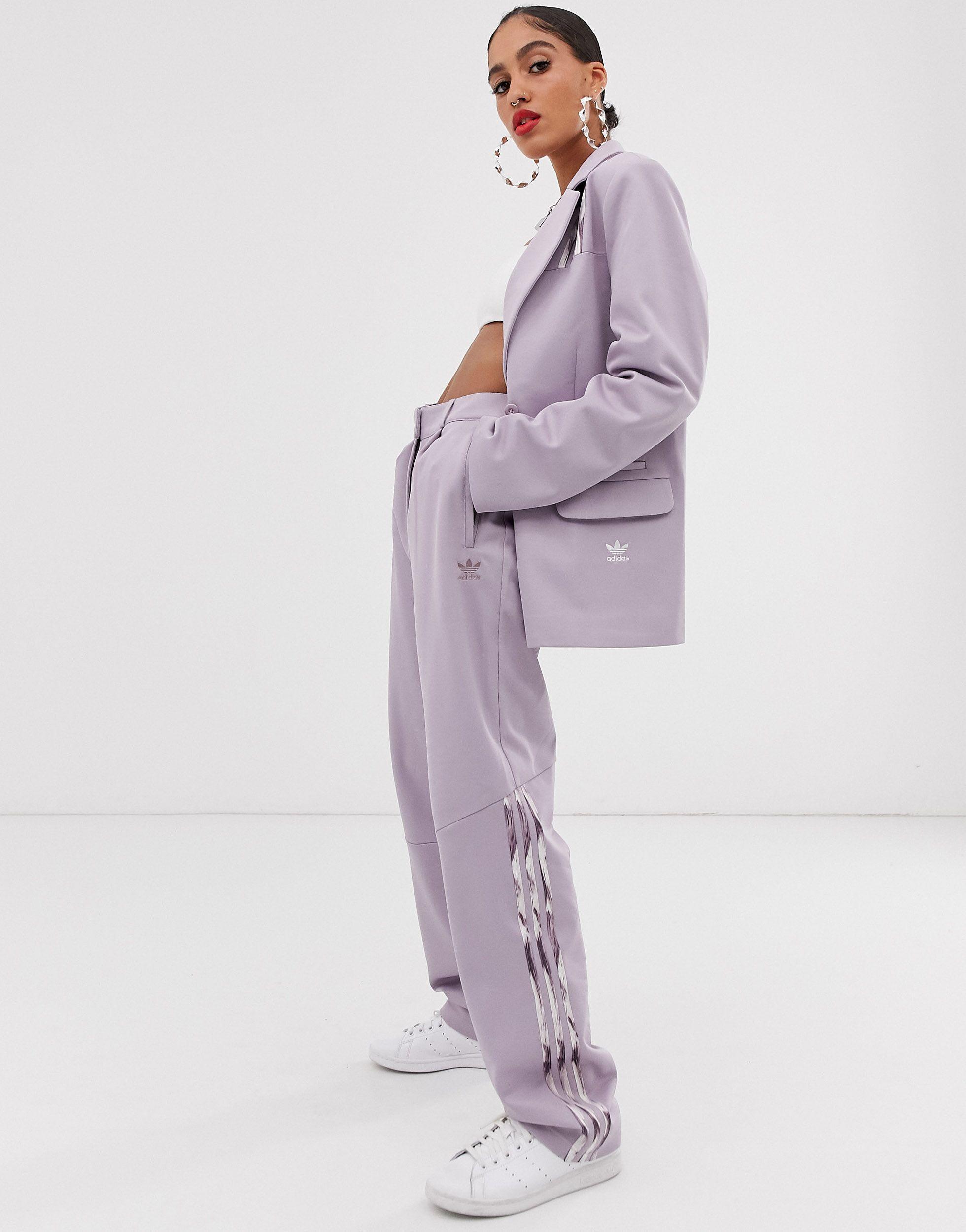 X Danielle Cathari - Soft Vision - Pantaloni destrutturatiadidas Originals  in Cotone di colore Viola | Lyst