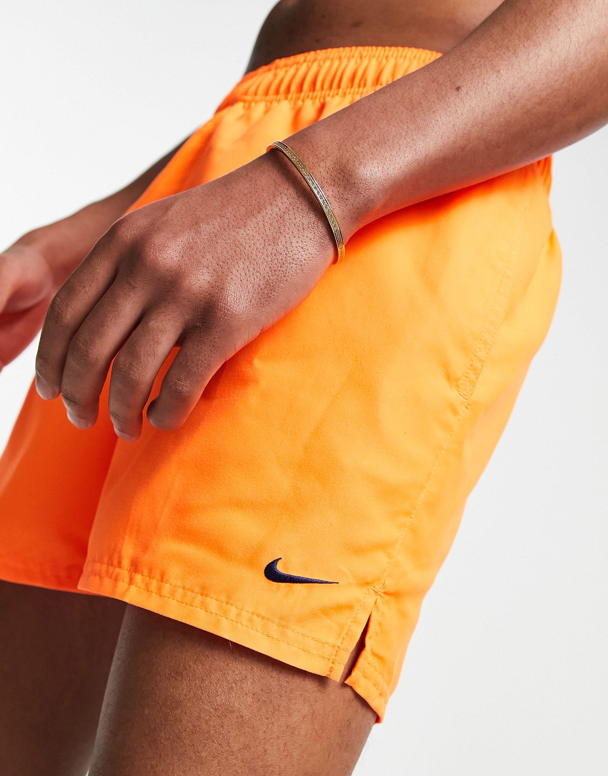 Nike Essential 5-inch Volley Shorts in Orange for Men | Lyst