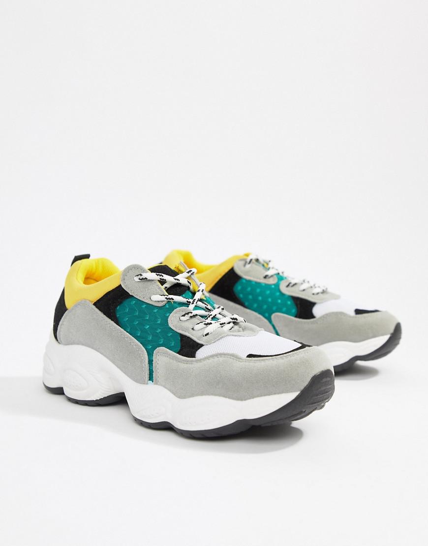 public desire black chunky trainers