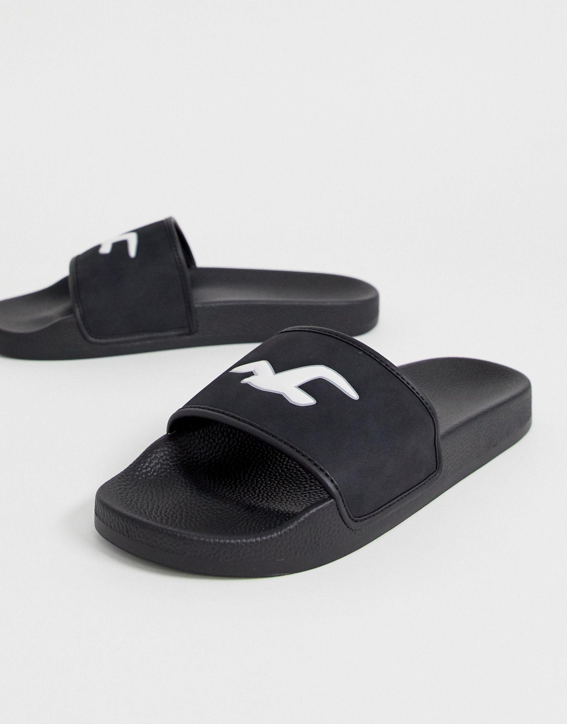 Hollister Icon Logo Sliders in Black for Men | Lyst UK