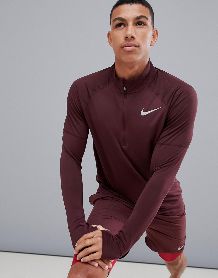 nike element 2.0 half zip grey
