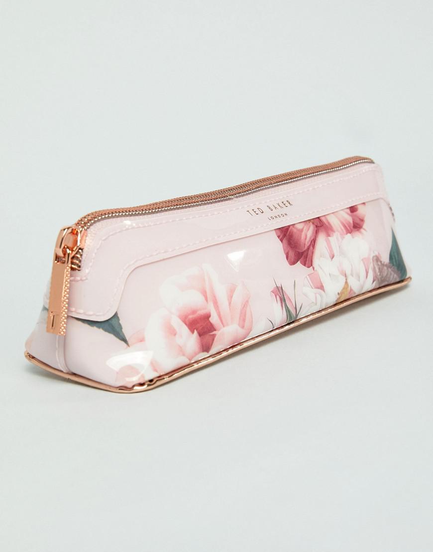 Ted Baker Pink Floral Pencil Case - Lyst