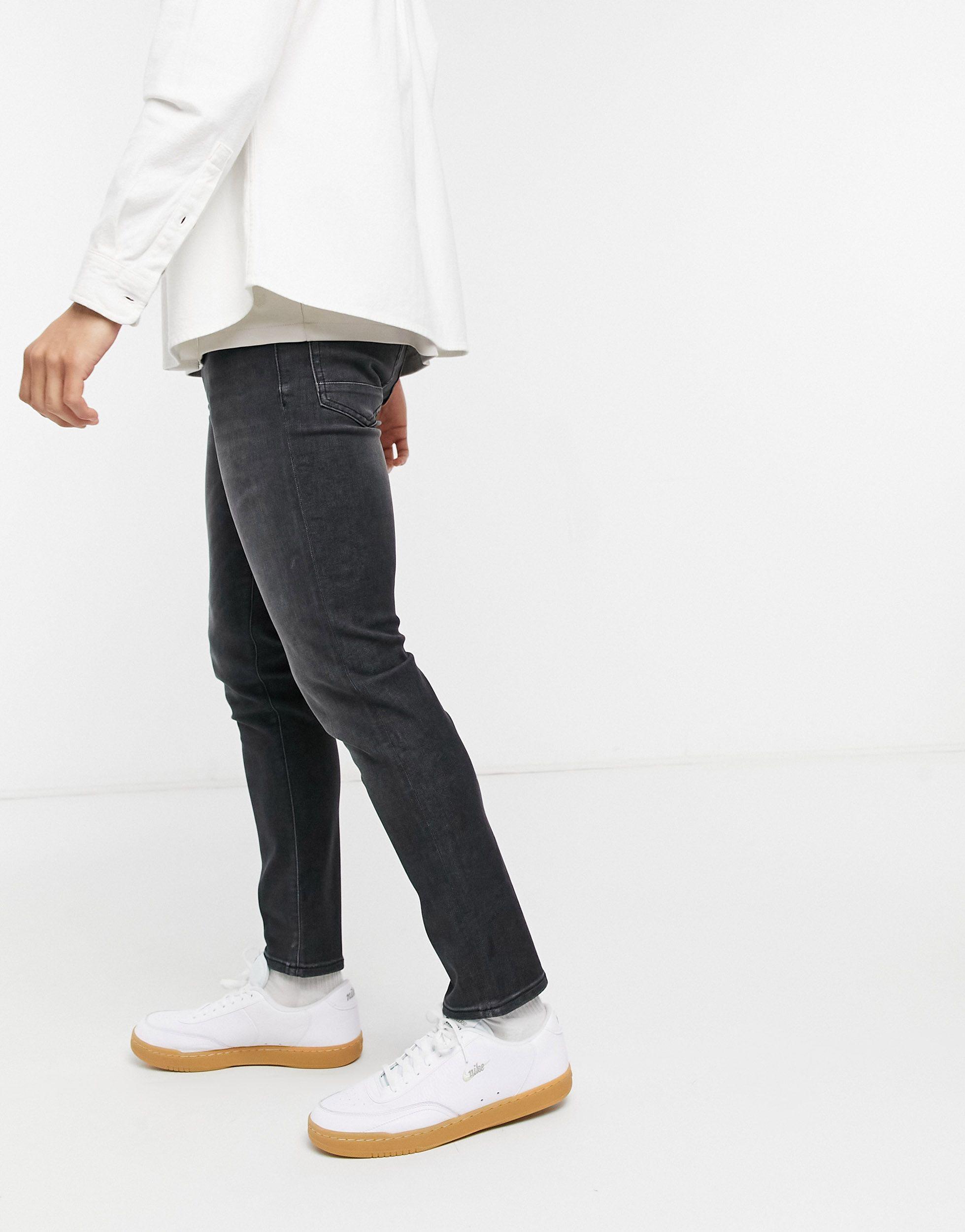 BOSS by HUGO BOSS Denim Charleston Skinny Jeans in Grey (Grey) for Men -  Lyst