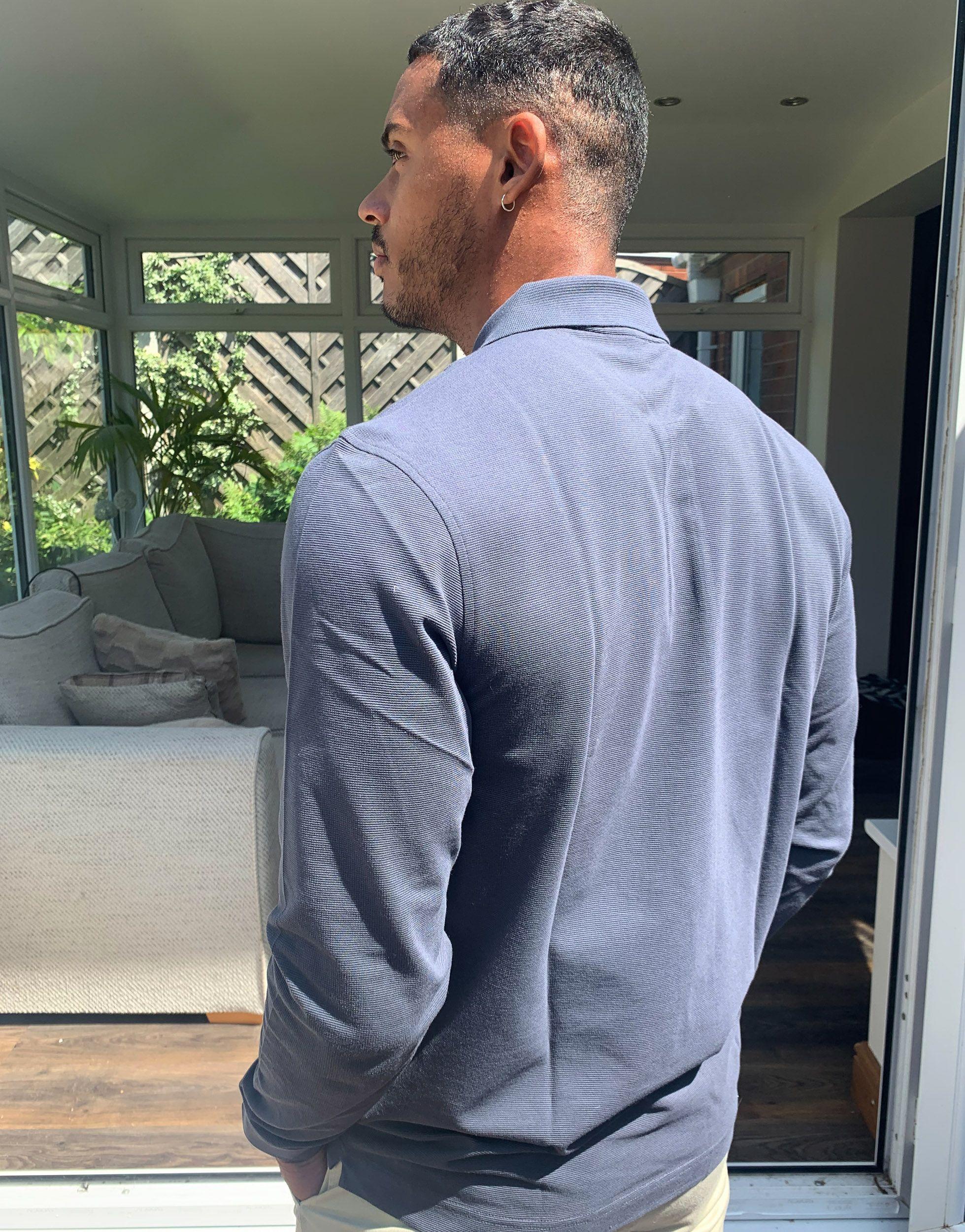 Polo de manga larga en gris de Lacose Lacoste de hombre de color Gris | Lyst