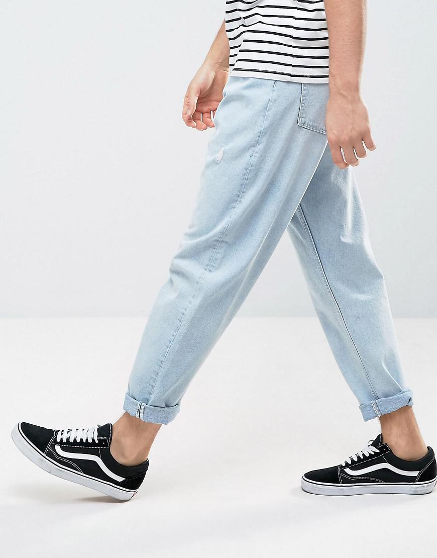 oversized tapered jeans
