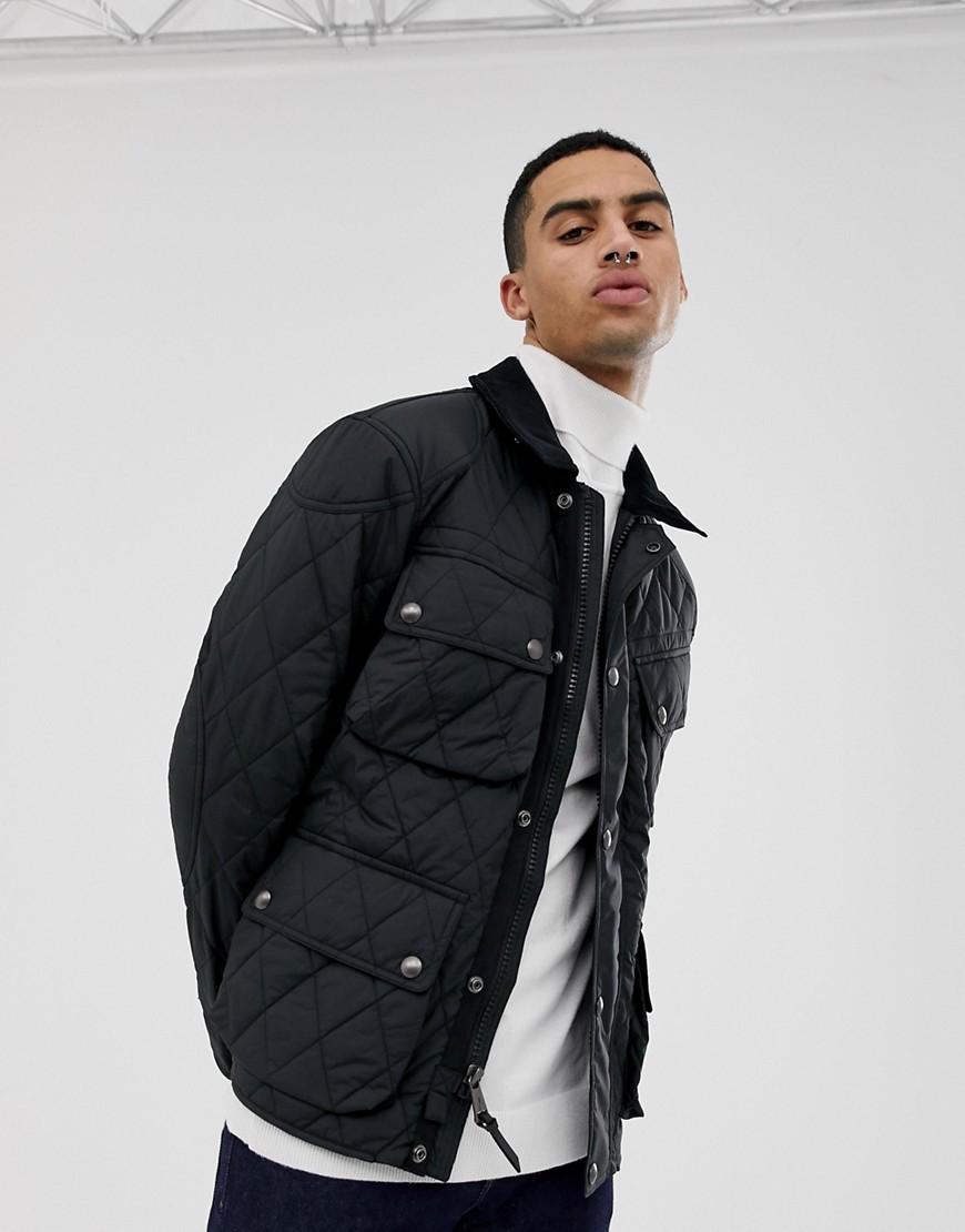 ralph lauren quilted leather jacket