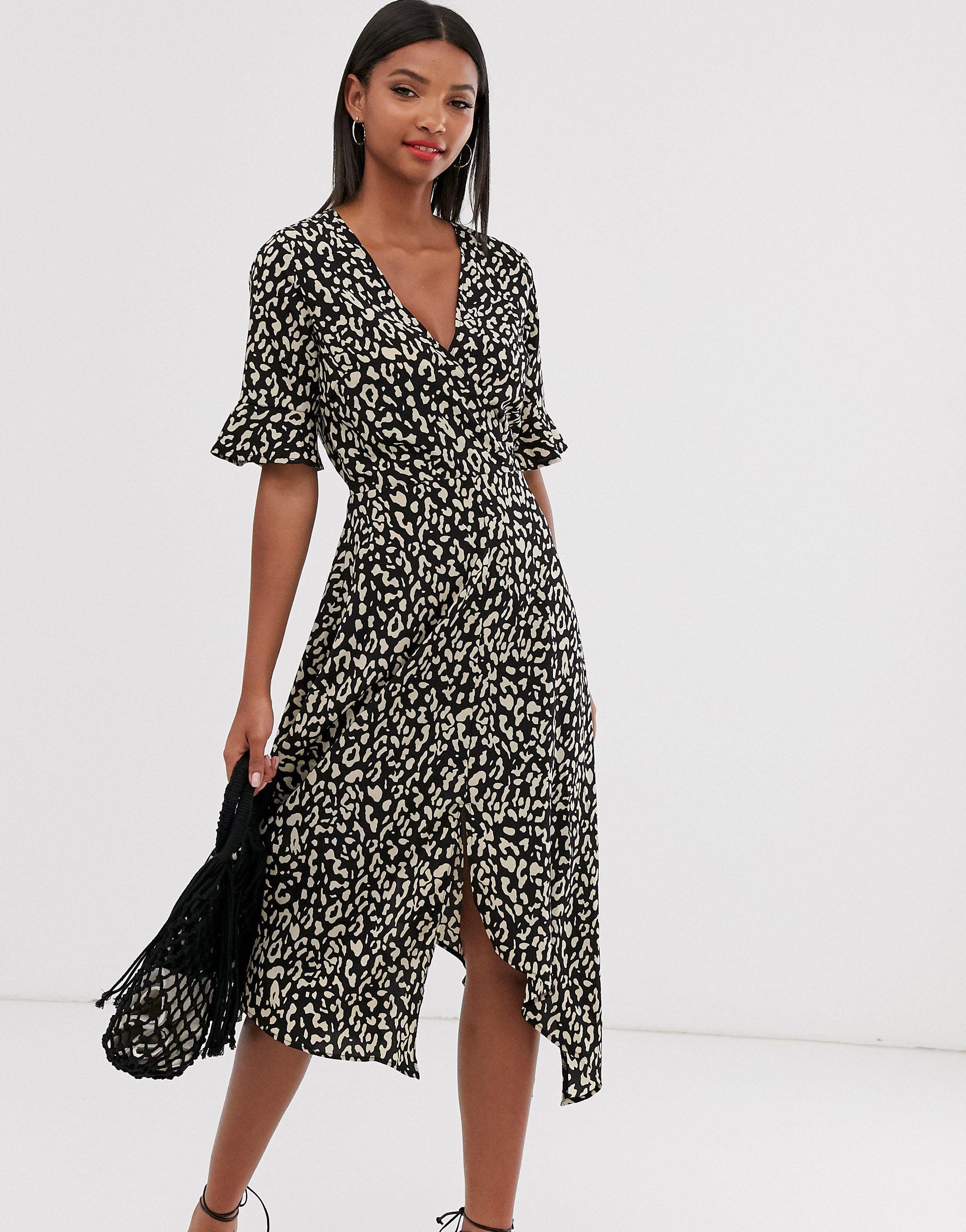 ax paris leopard frill day dress