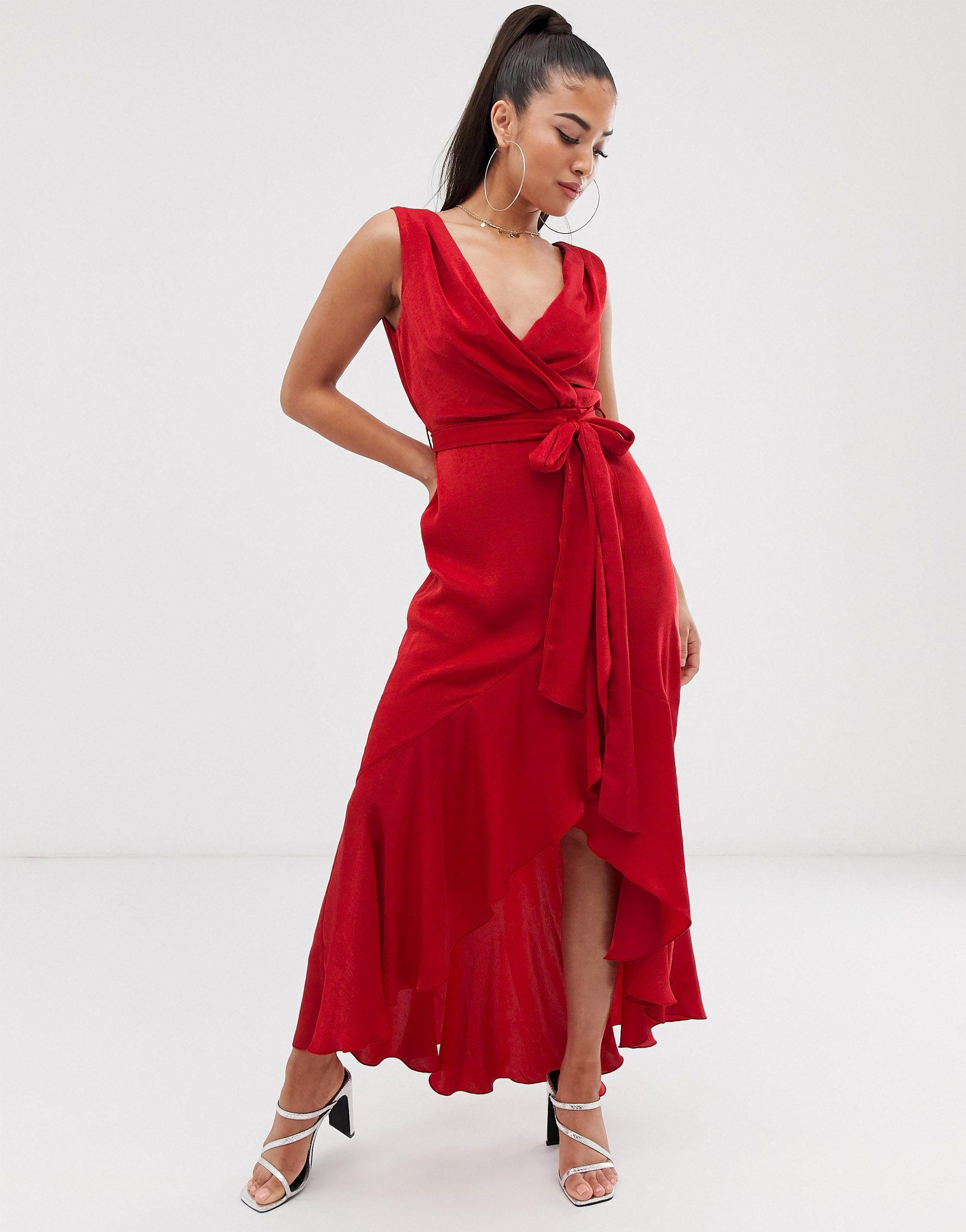 flounce london wrap dress