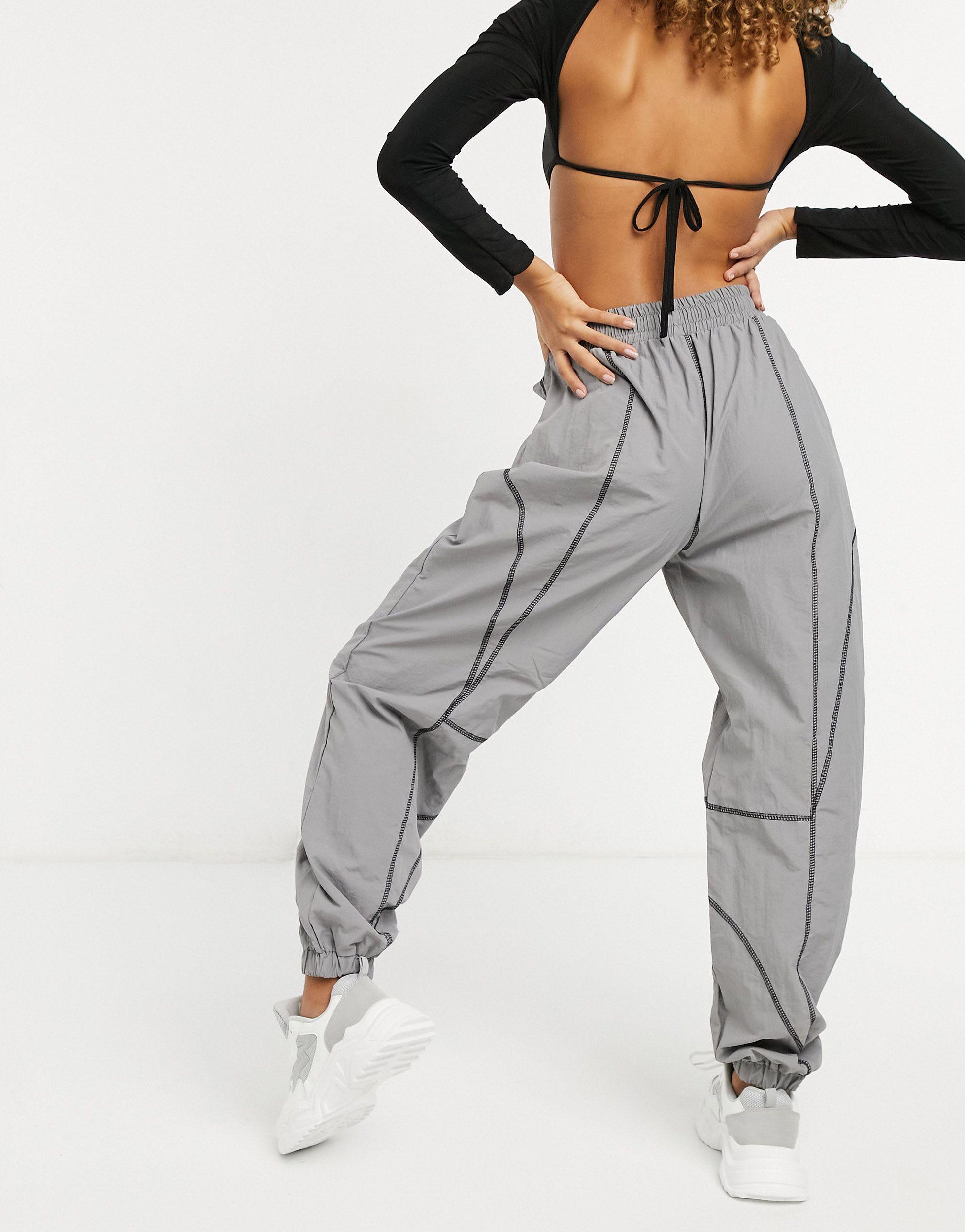 Missguided Oversized jogger With Contrast Stitch Detail in