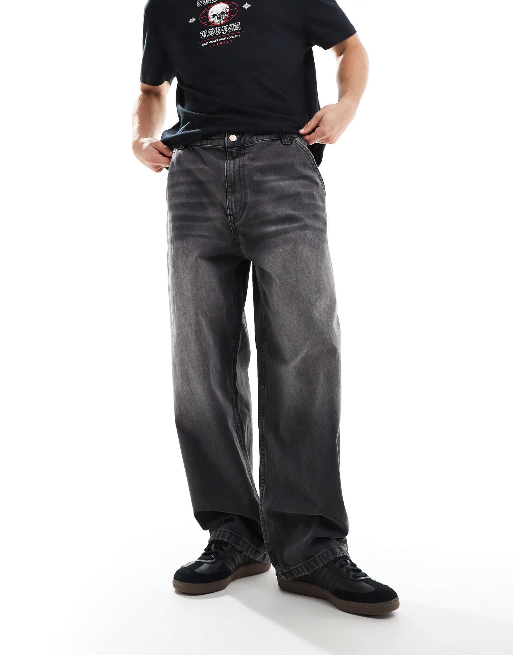 Fit Jeans Bershka Jean Fendu NWT BERSHKA DENIM Women 90s Straight