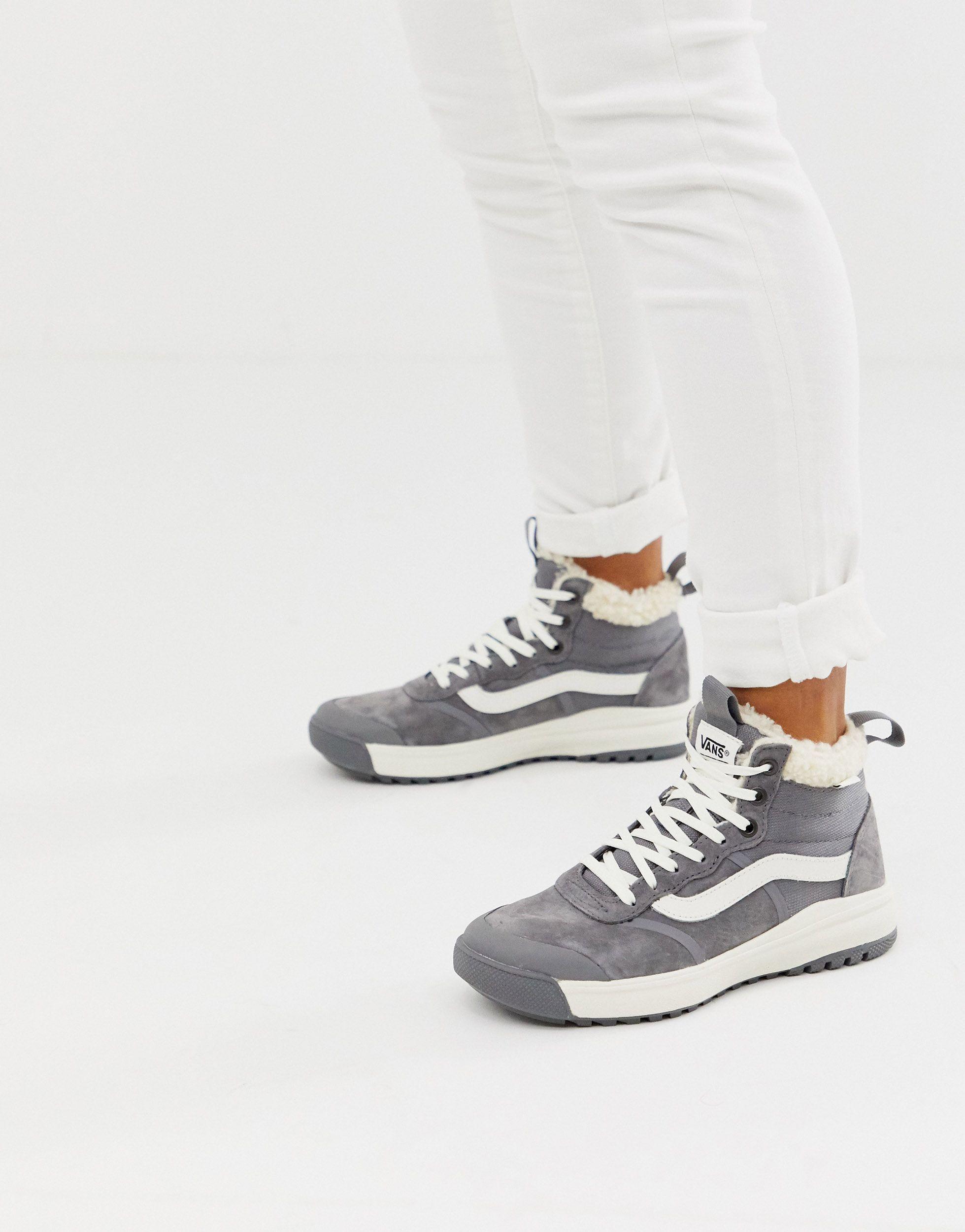 vans ultrarange hi grey