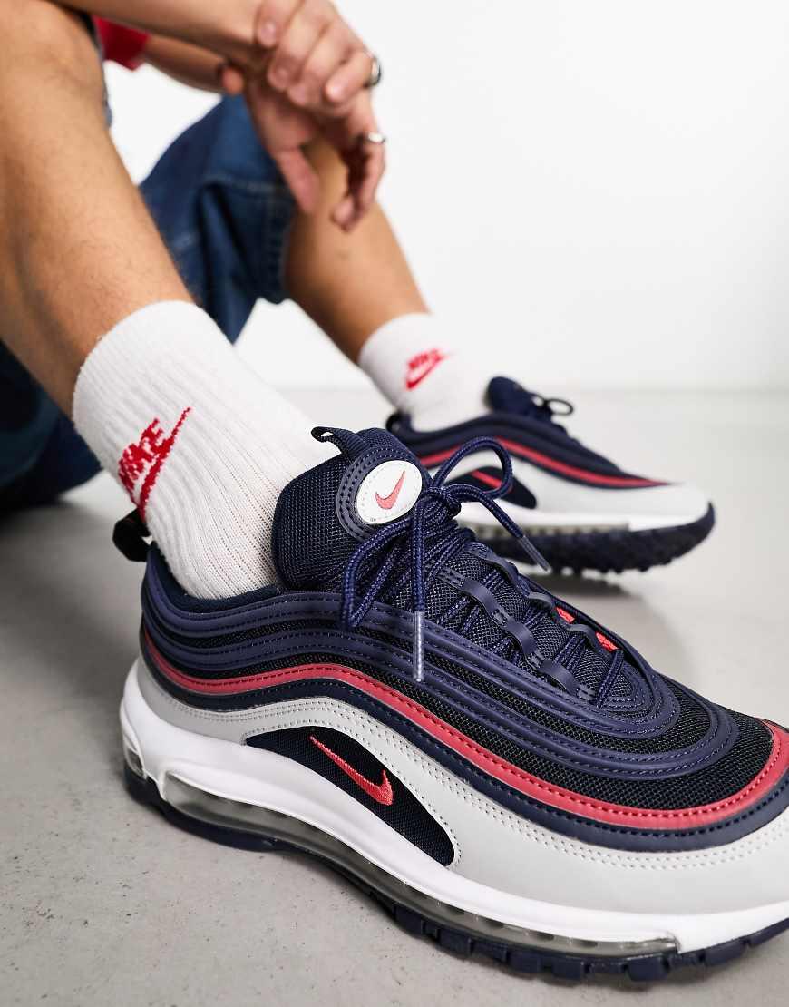 Air max 97 navy blue mens best sale