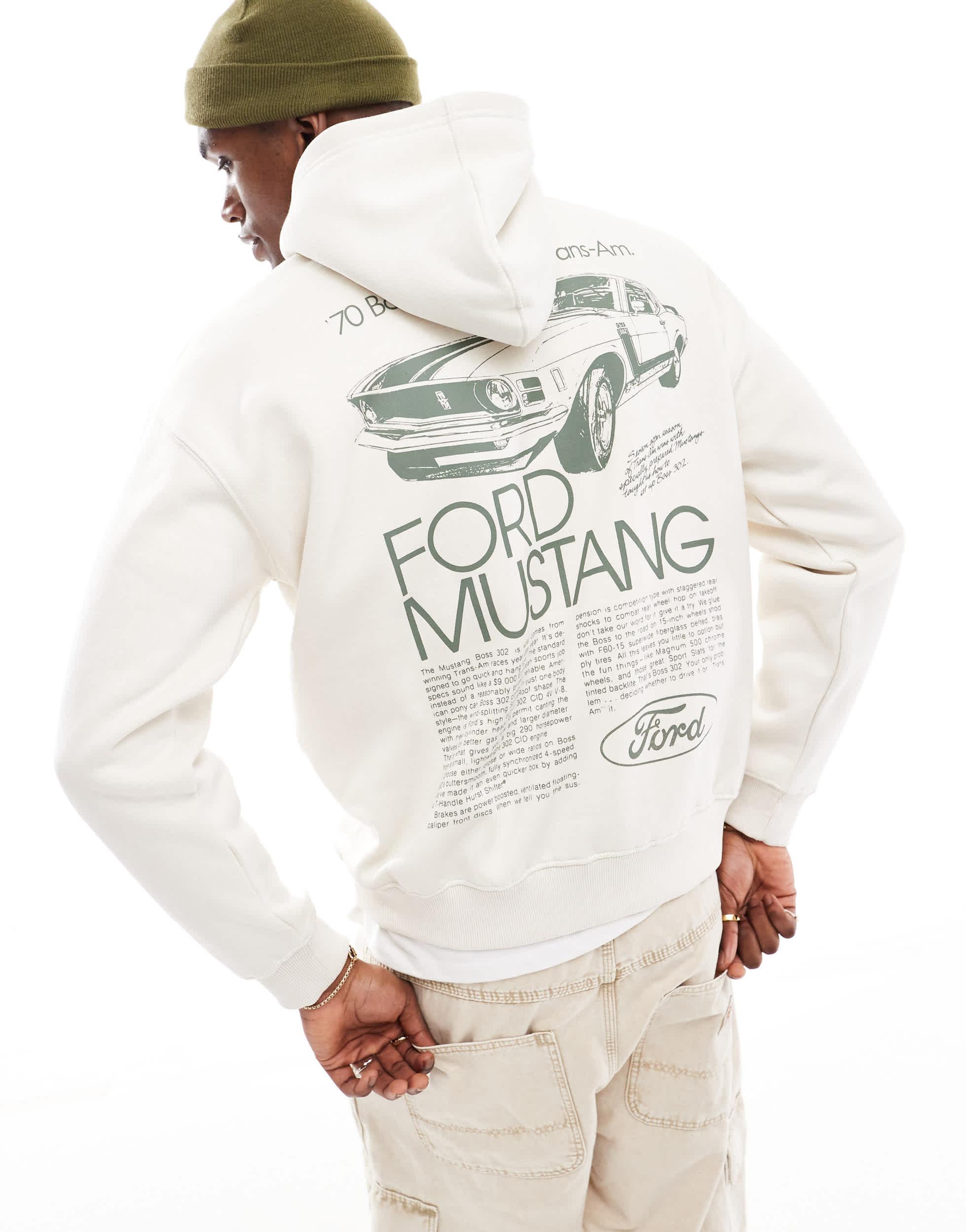 Pull And Bear Pull Ford Mustang Homme Maloka Sous Pull Marron Pull