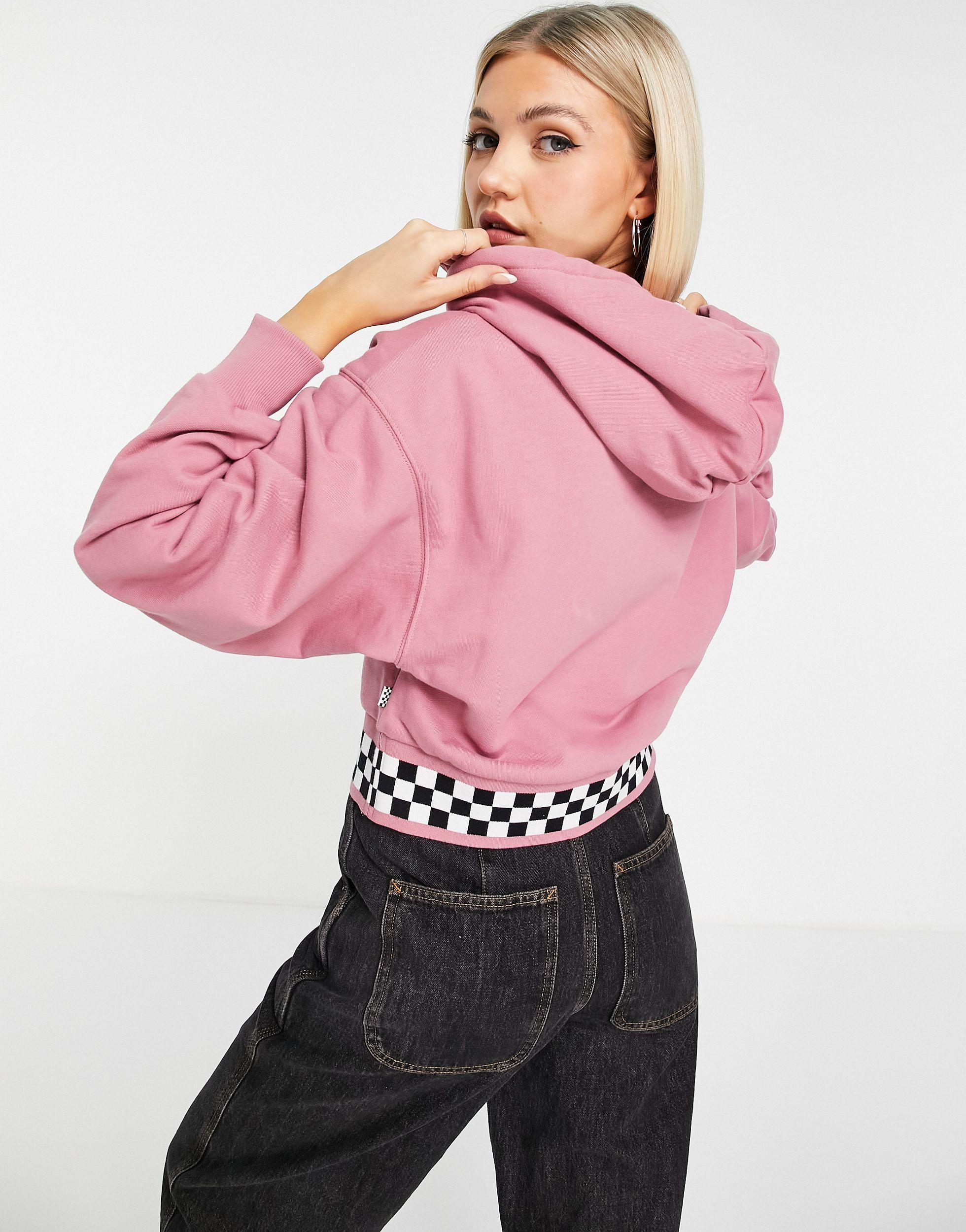 Vans Boom Boom 66 Hoodie in Pink | Lyst