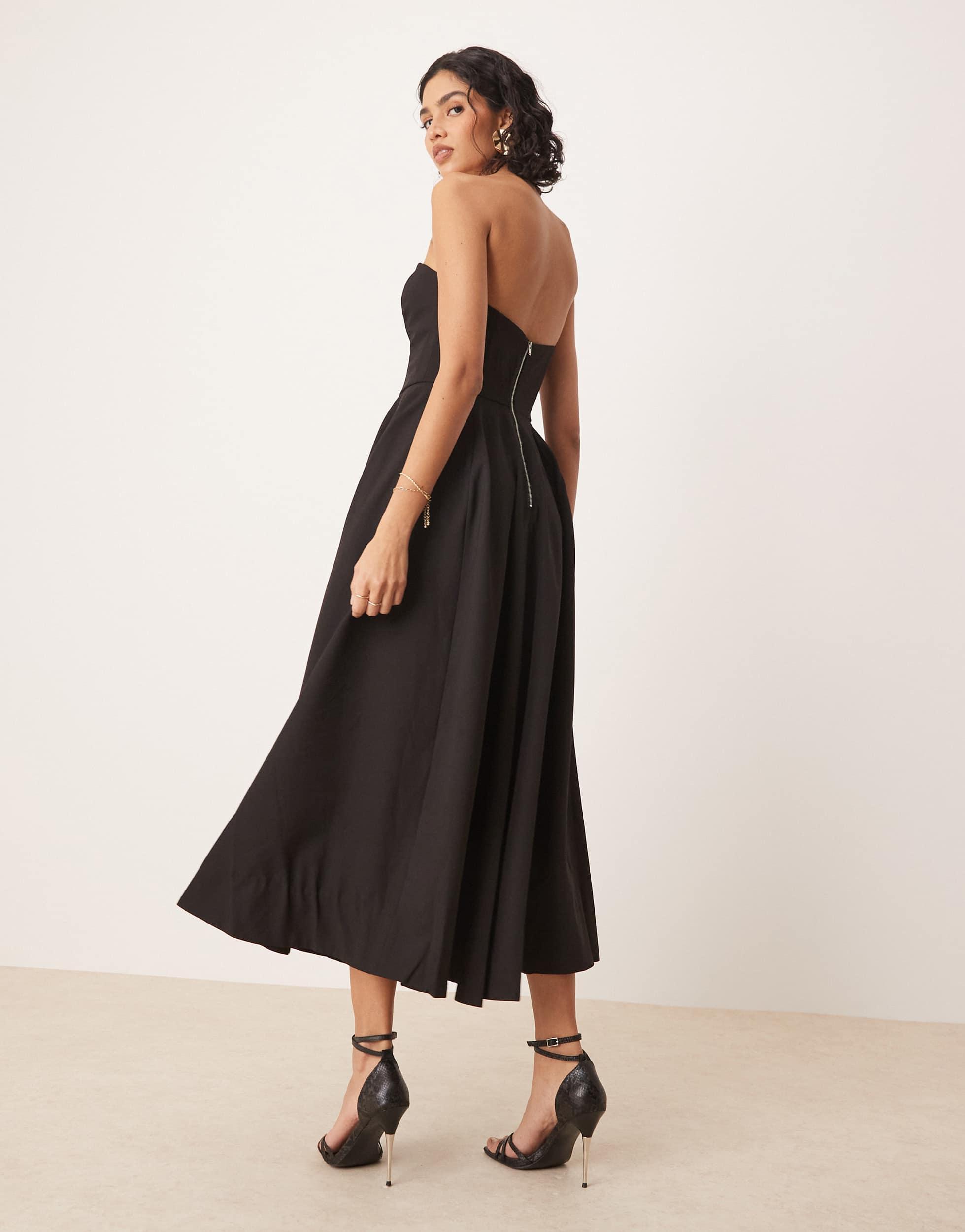 faithfull the brand long sleeve dress Faithfull | Women's Notturna Maxi Dress Murano Amber main image 1