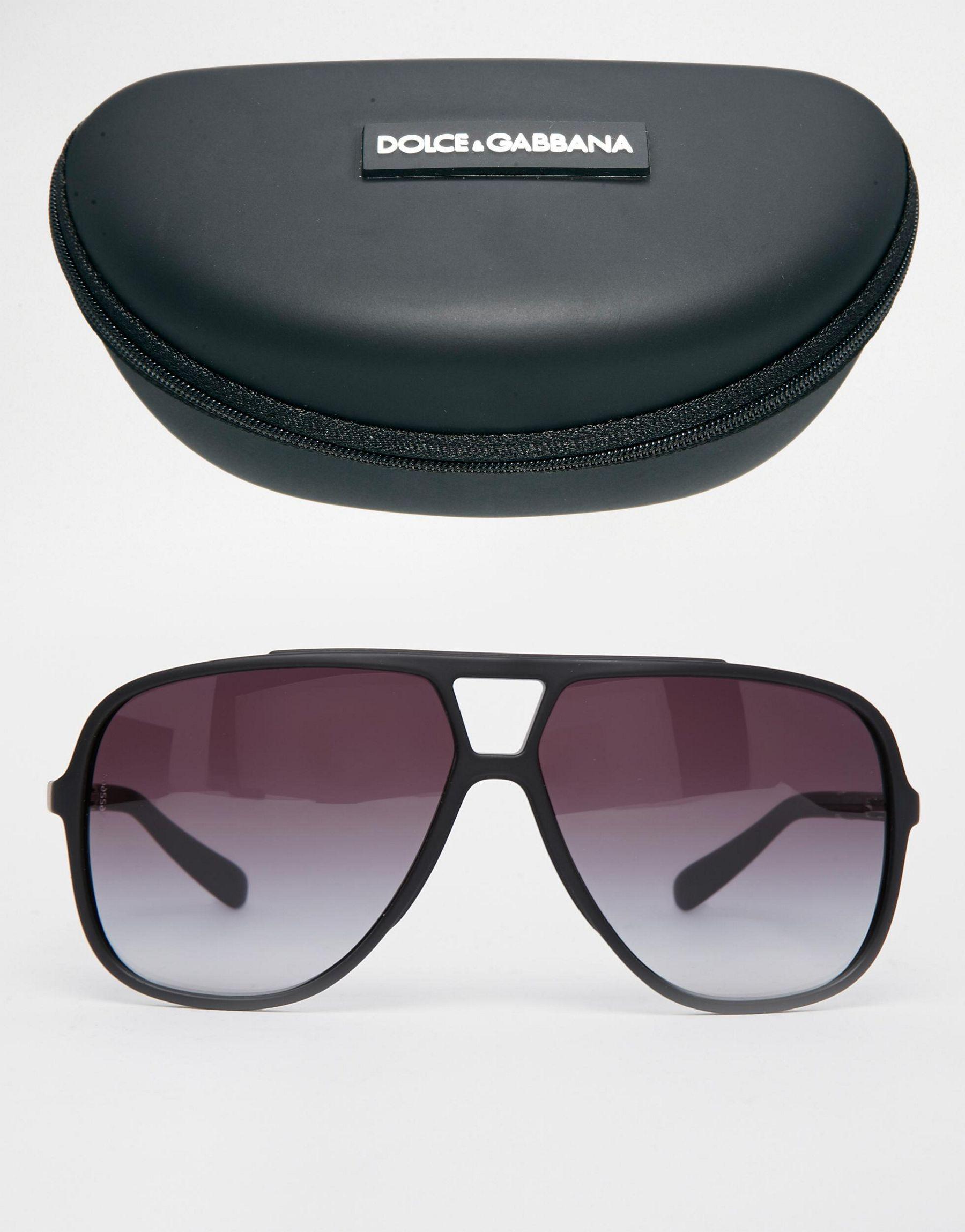 dolce & gabbana men's aviator sunglasses