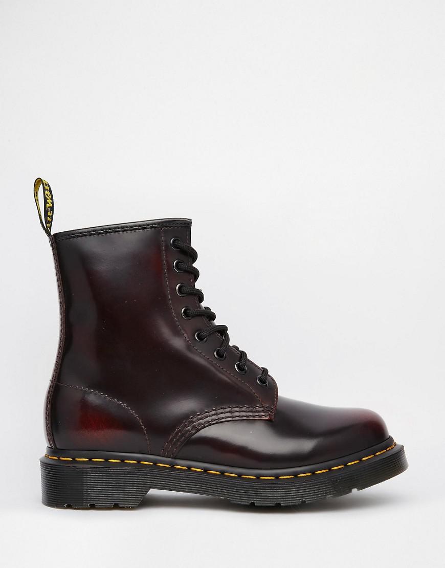 Dr. 1460 Cherry Arcadia 8-eye Boots in Red |